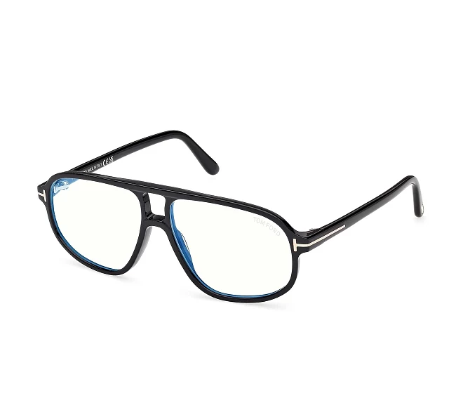 Lunettes de vue Tom Ford FT6082-BV 001 57 13 NoirOr