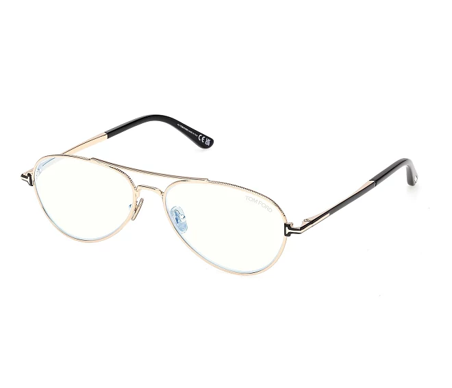 Lunettes de vue Tom Ford FT6128-B 028 56 16 Rose doré