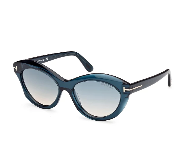 Lunettes de soleil Tom Ford FT1111S 92P 55 16 BleuAcier