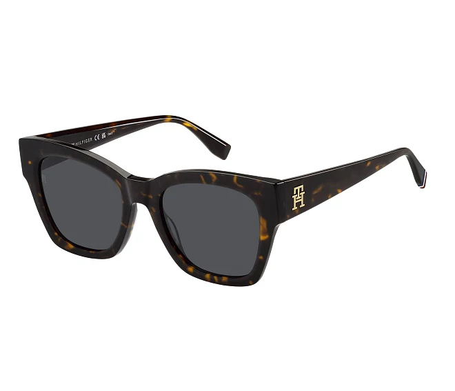 Lunettes de soleil Tommy Hilfiger TH-2156-S 086/IR 52 20 Havane