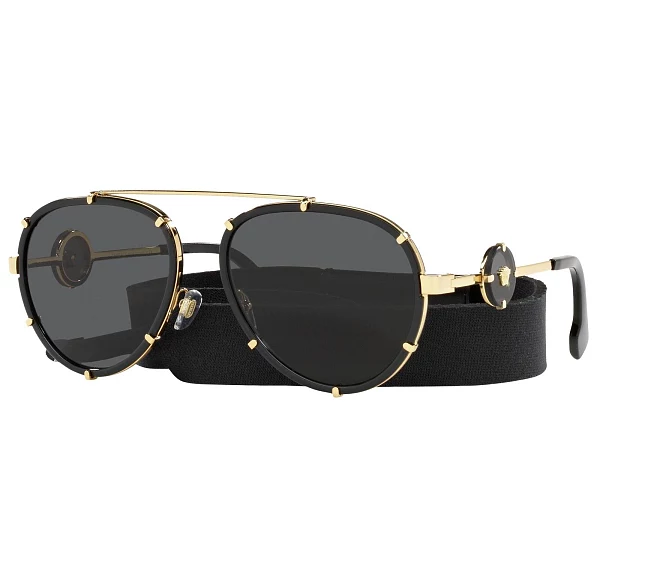 Lunettes de soleil Versace VE2232 143887 61 18 Noir