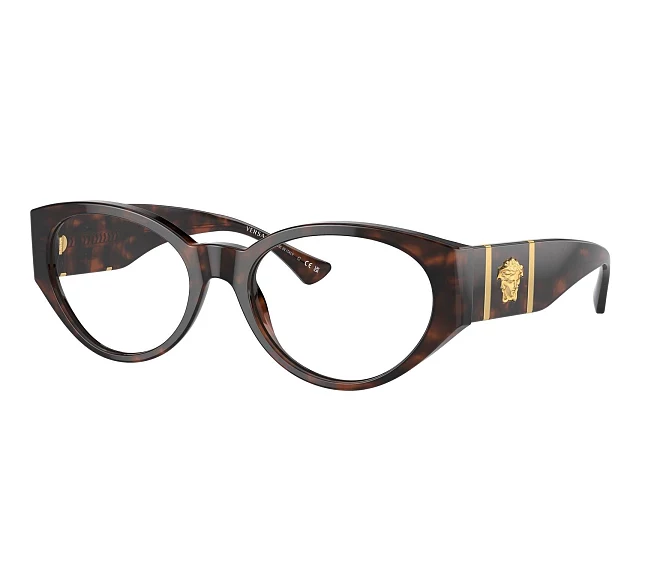 Lunettes de vue Versace VE3345 5429 54 18 Havane