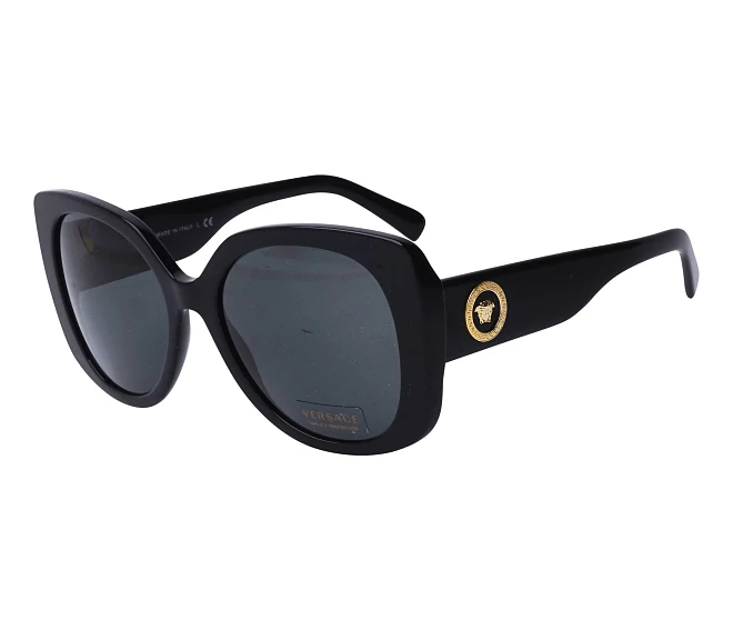 Lunettes de soleil Versace VE4387 GB1/87 56 19 Noir