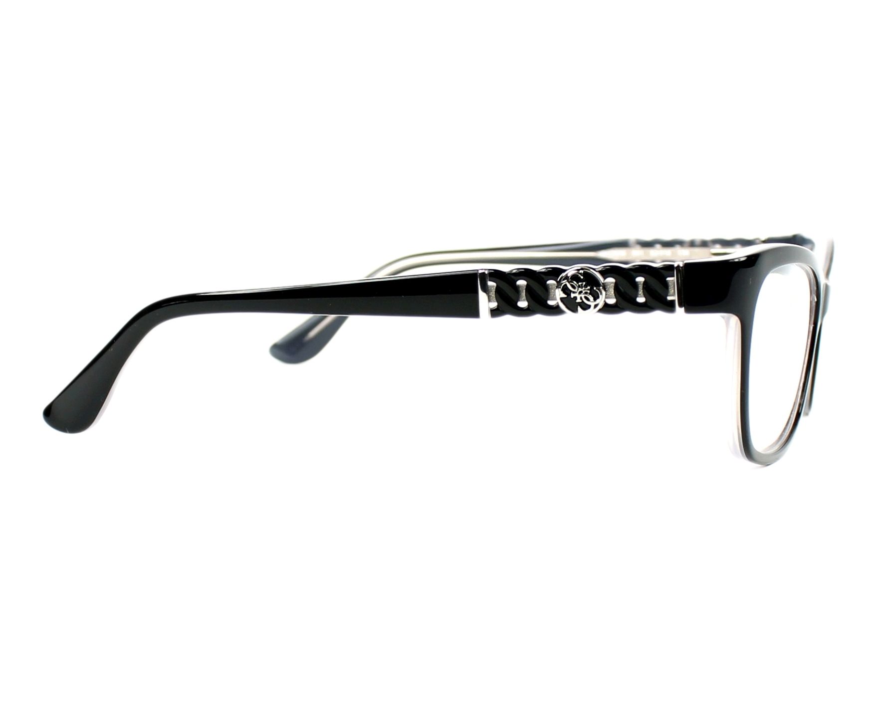 Lunettes De Vue GUESS GU2641 001 - Monture Noire Cerclée 52-16 - Branches 140mm - Style Tendance