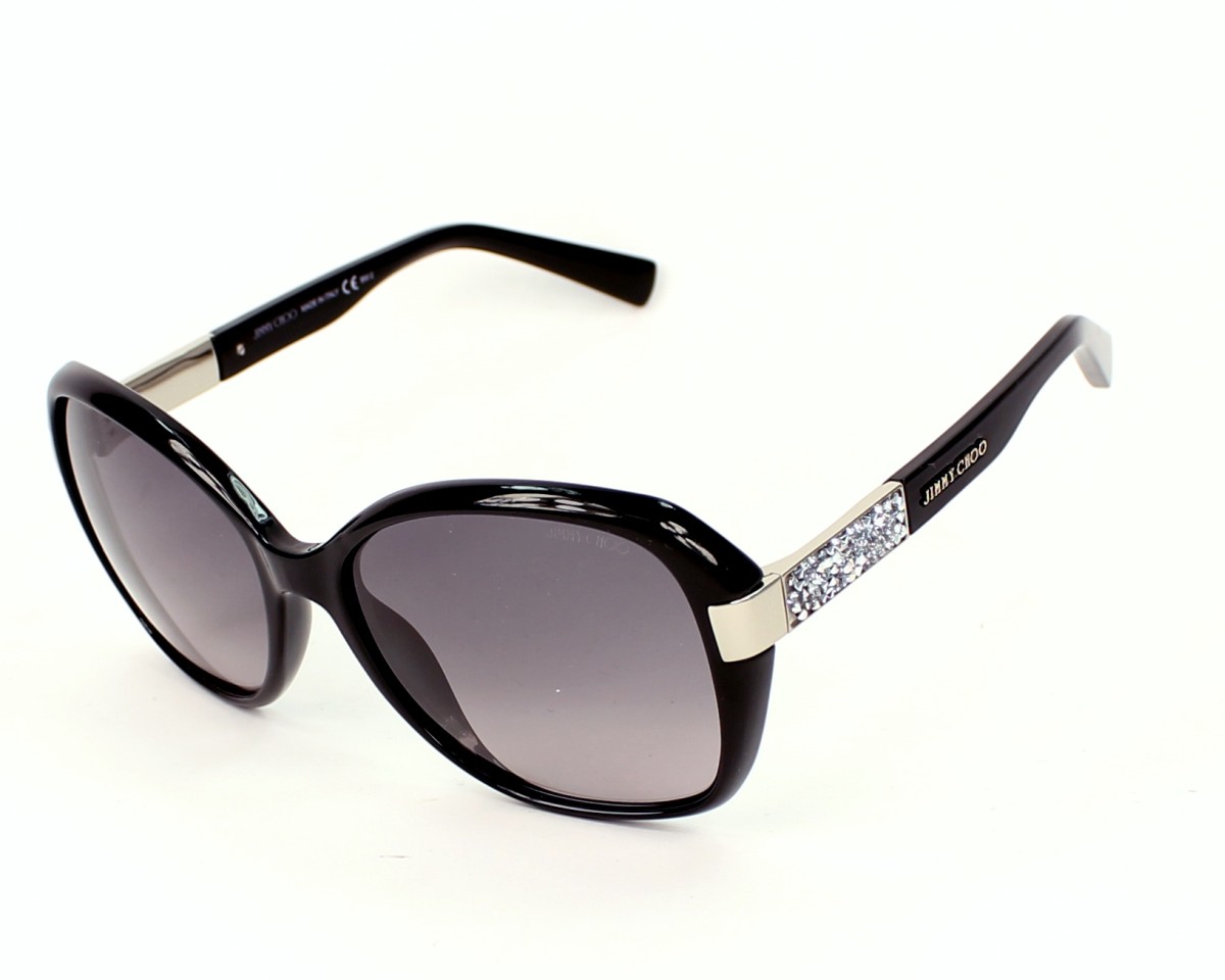 Lunettes de soleil Jimmy Choo SOPHIA S 807HD Noir Or Noir Lunettes de soleil Jimmy Choo SOPHIA S 807HD Noir Or Noir