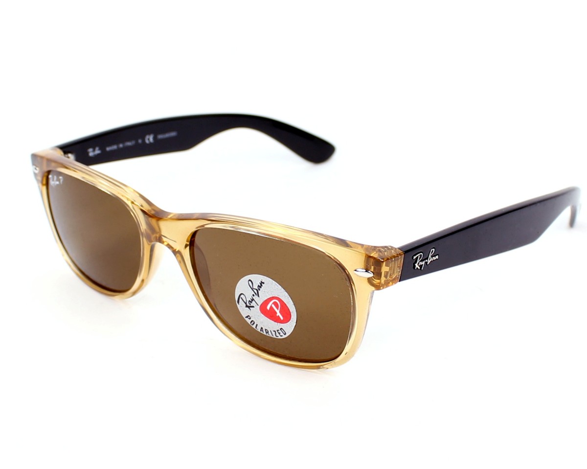 Ray-Ban RB-2132 945/57 55-18 Marron Noir vue de profil
