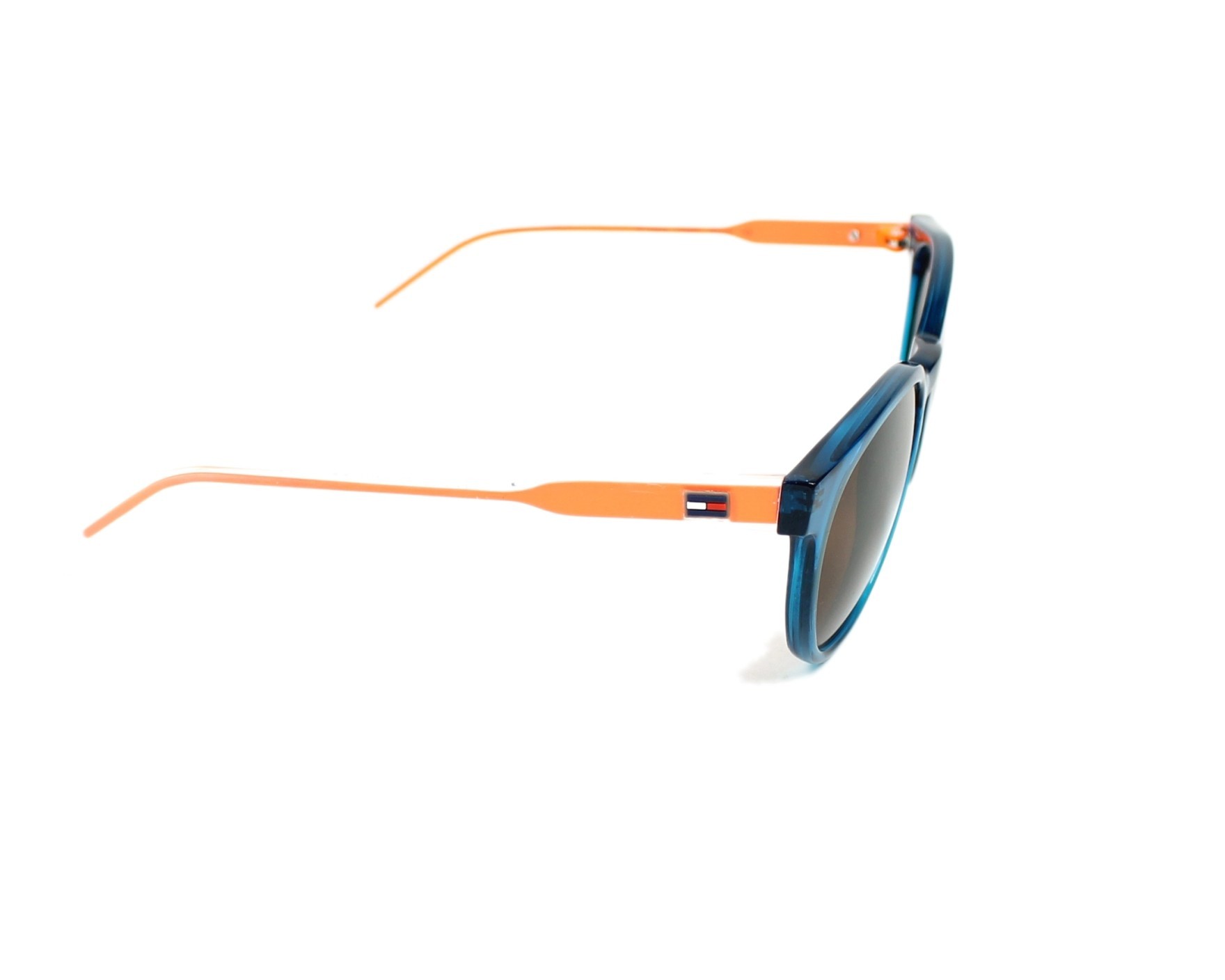 Tommy Hilfiger TH-1426-S Y55/9W 48-19 Turquoise Orange vue de c&ocirc;t&eacute;