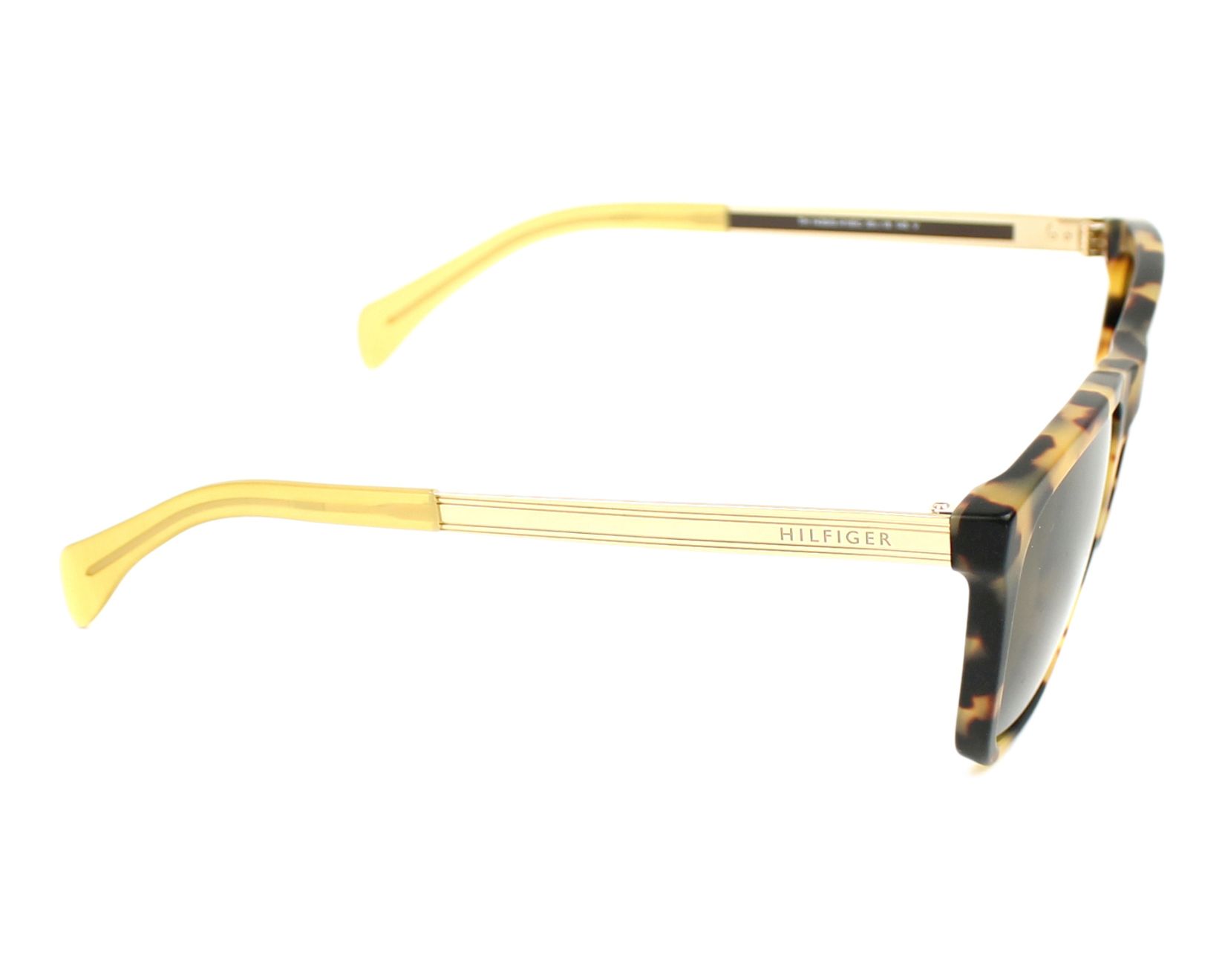 Tommy Hilfiger TH-1435-S H1I/EC 55-18 Havane Or vue de c&ocirc;t&eacute;