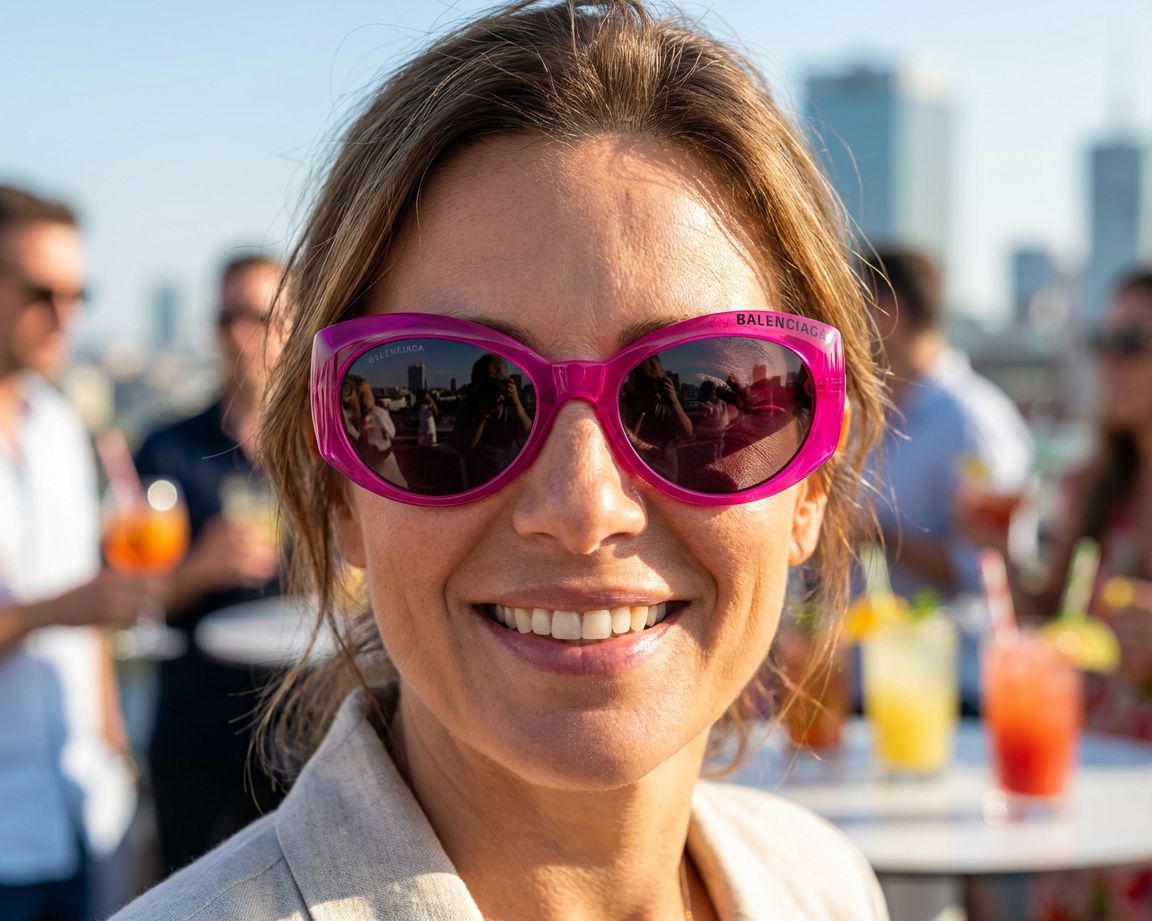 Balenciaga BB0267S 004 57-20 Fuchsia  autre vue