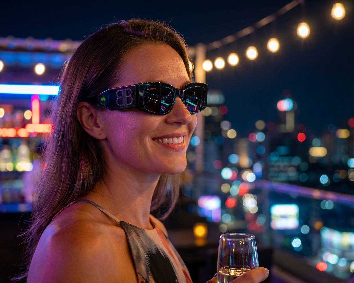 Balenciaga BB0360S 001 56-18 Black  autre vue