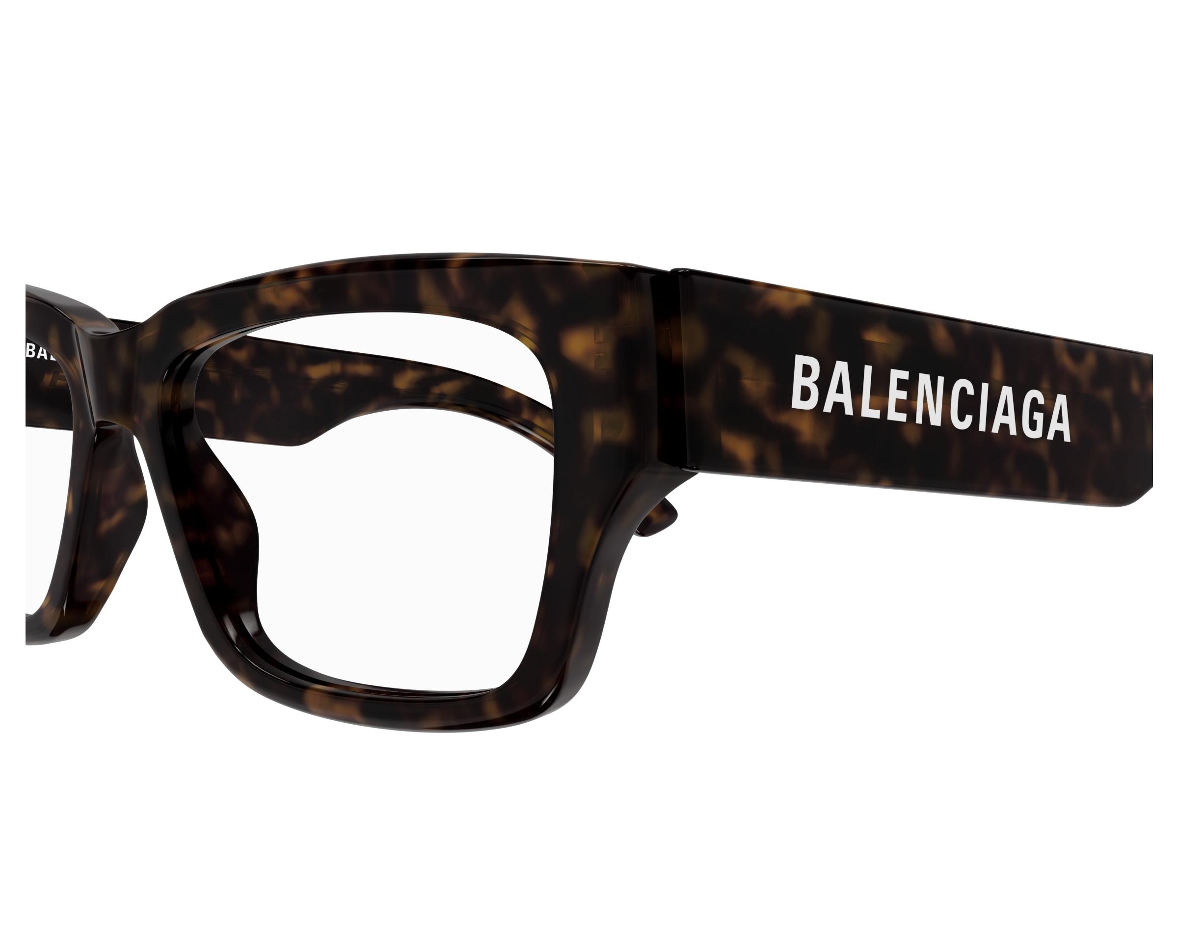 Balenciaga BB0376O 002 54-16 Havane  vue de c&ocirc;t&eacute;