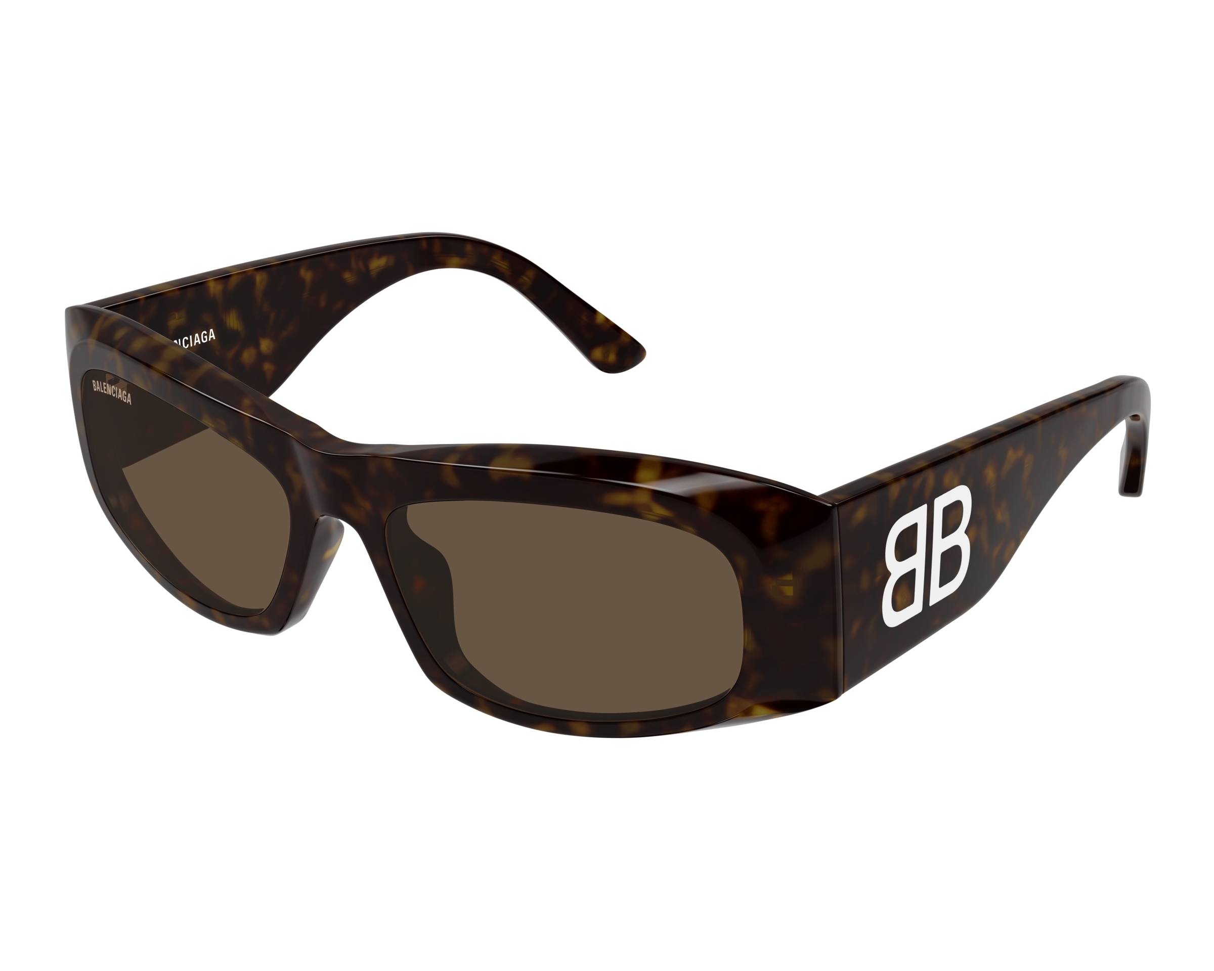 Balenciaga BB0395S 002 60-18 Havana  vue de face