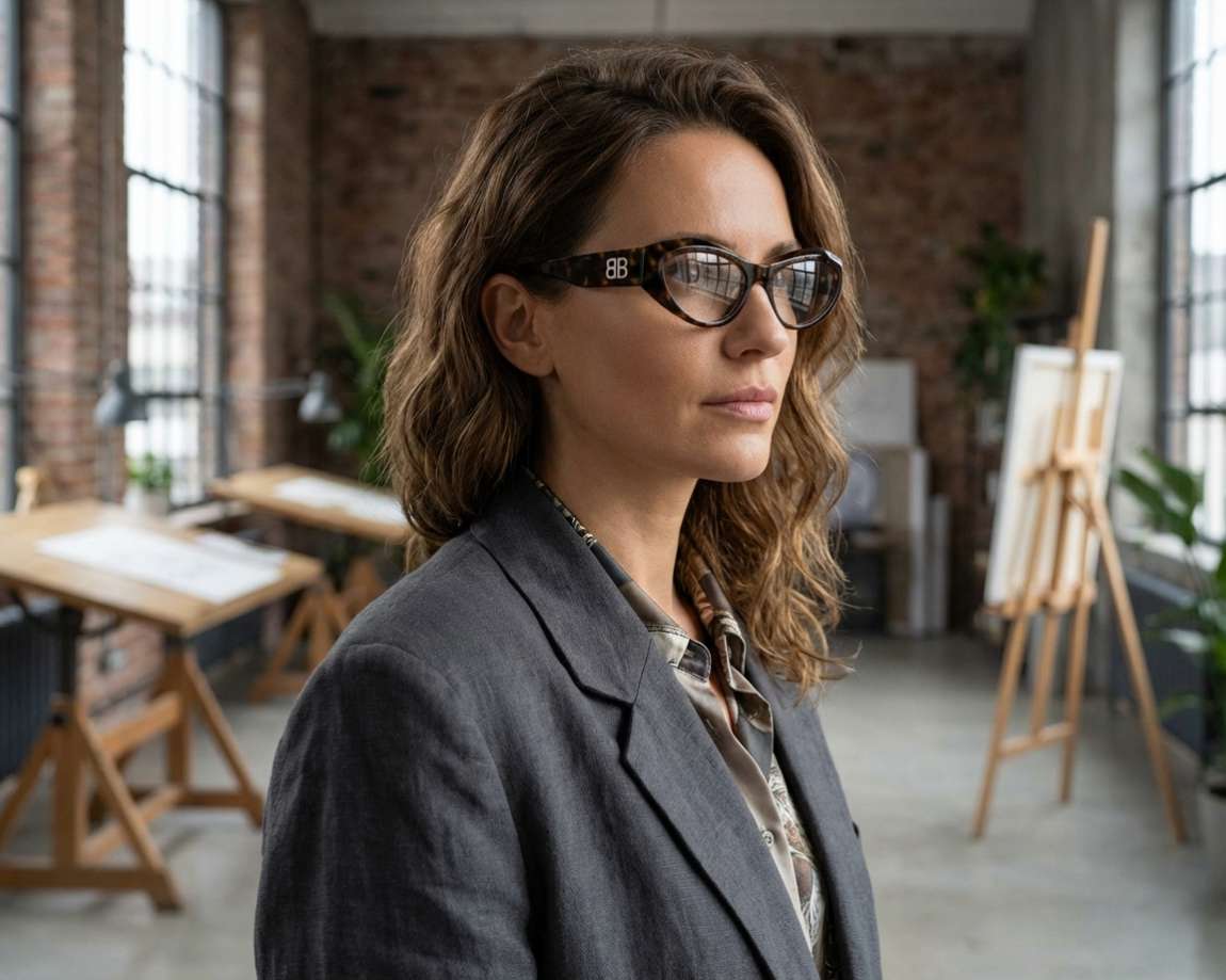 Balenciaga BB0400O 002 55-19 Havana  autre vue