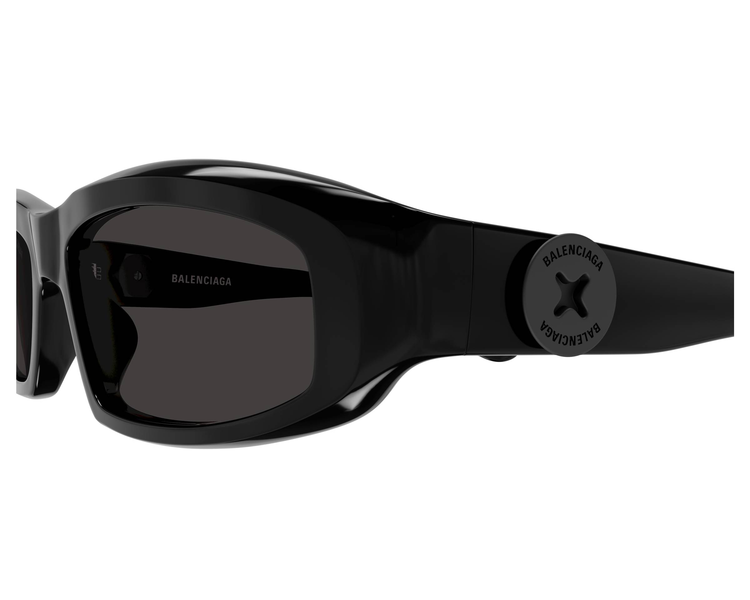 Balenciaga BB0408S 001 58-17 Noir  vue 360 degr&eacute;s 1