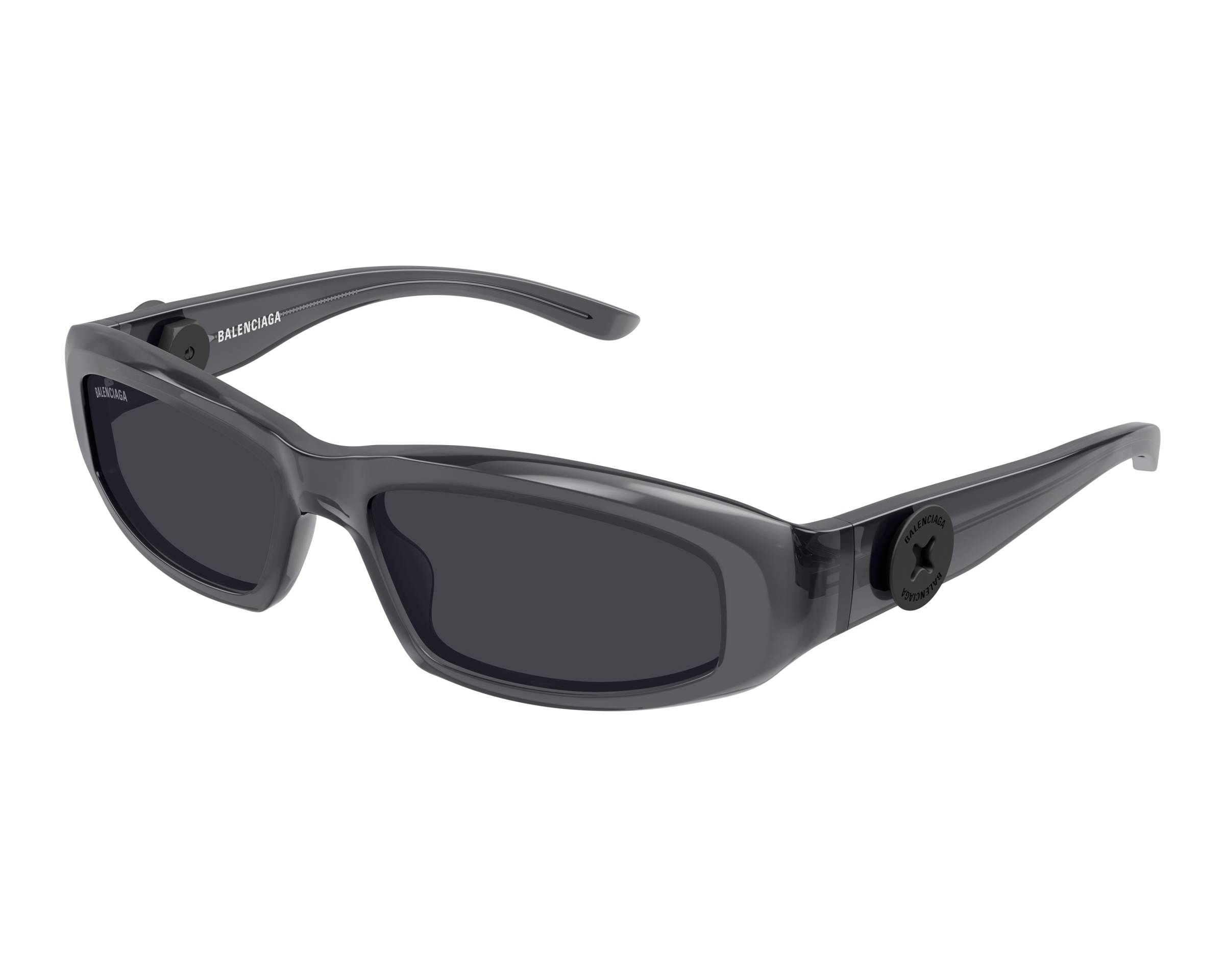 Balenciaga BB0408S 004 58-17 Gris  vue de face