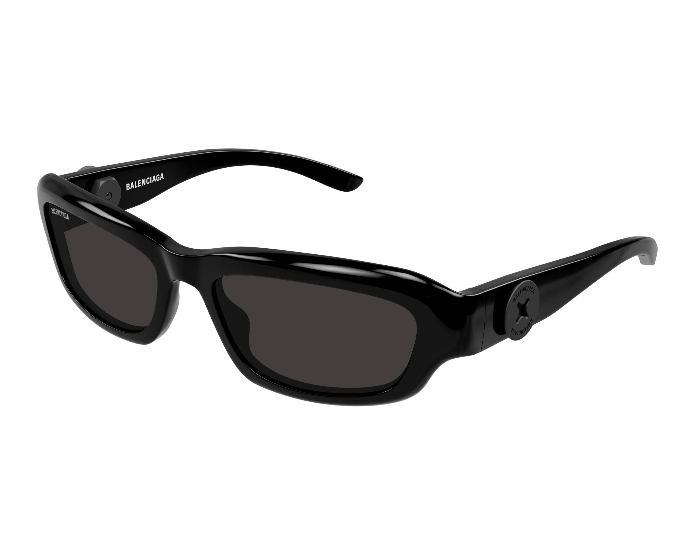 Balenciaga BB0409S 001 58-18 Noir  vue de c&ocirc;t&eacute;