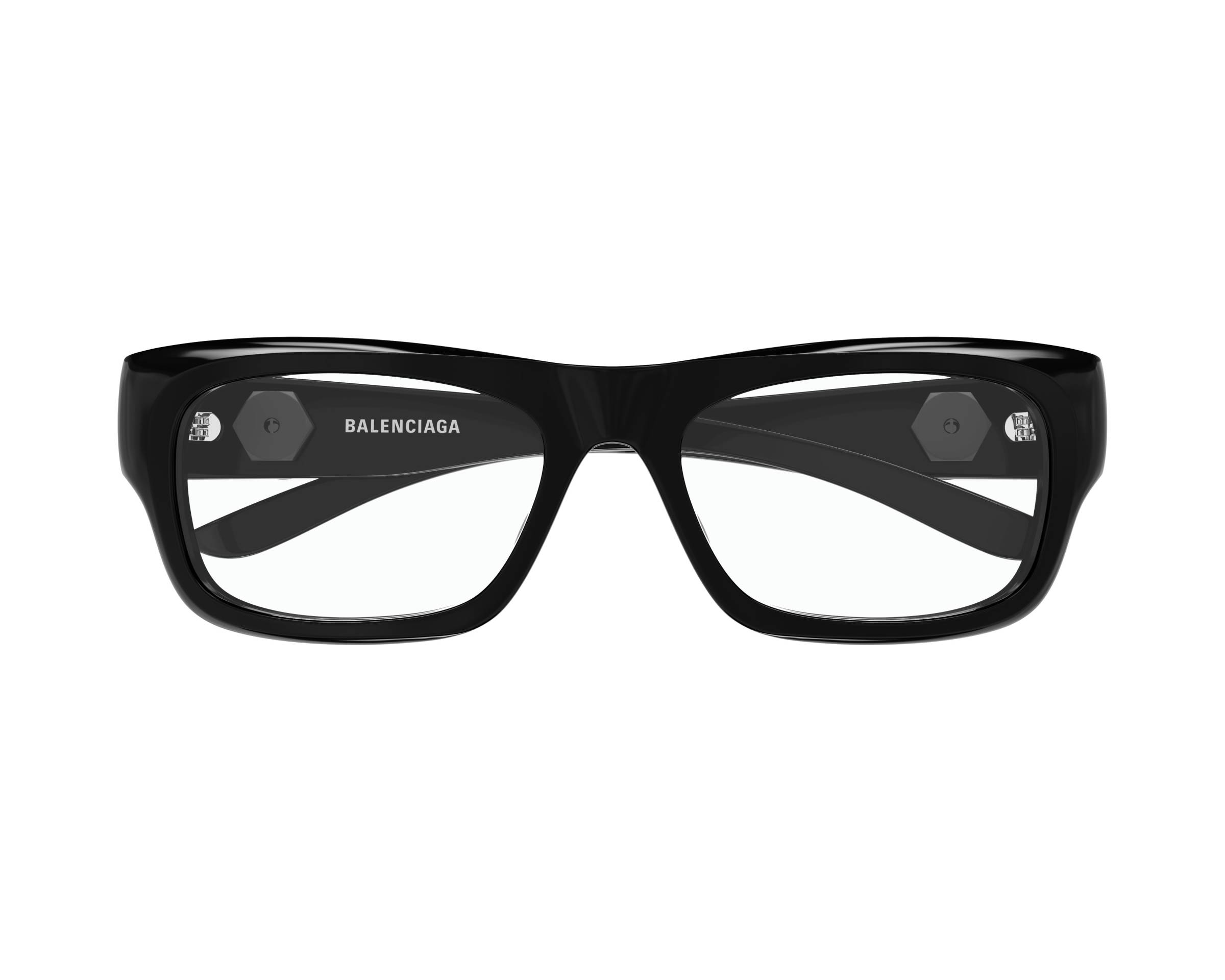 Balenciaga BB0410O 001 54-17 Black  vue de c&ocirc;t&eacute;
