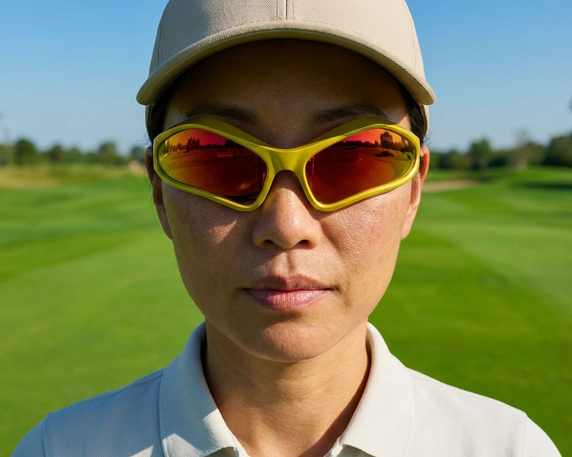 Balenciaga BB0314S 004 77-18 Jaune  vue 360 degr&eacute;s 5