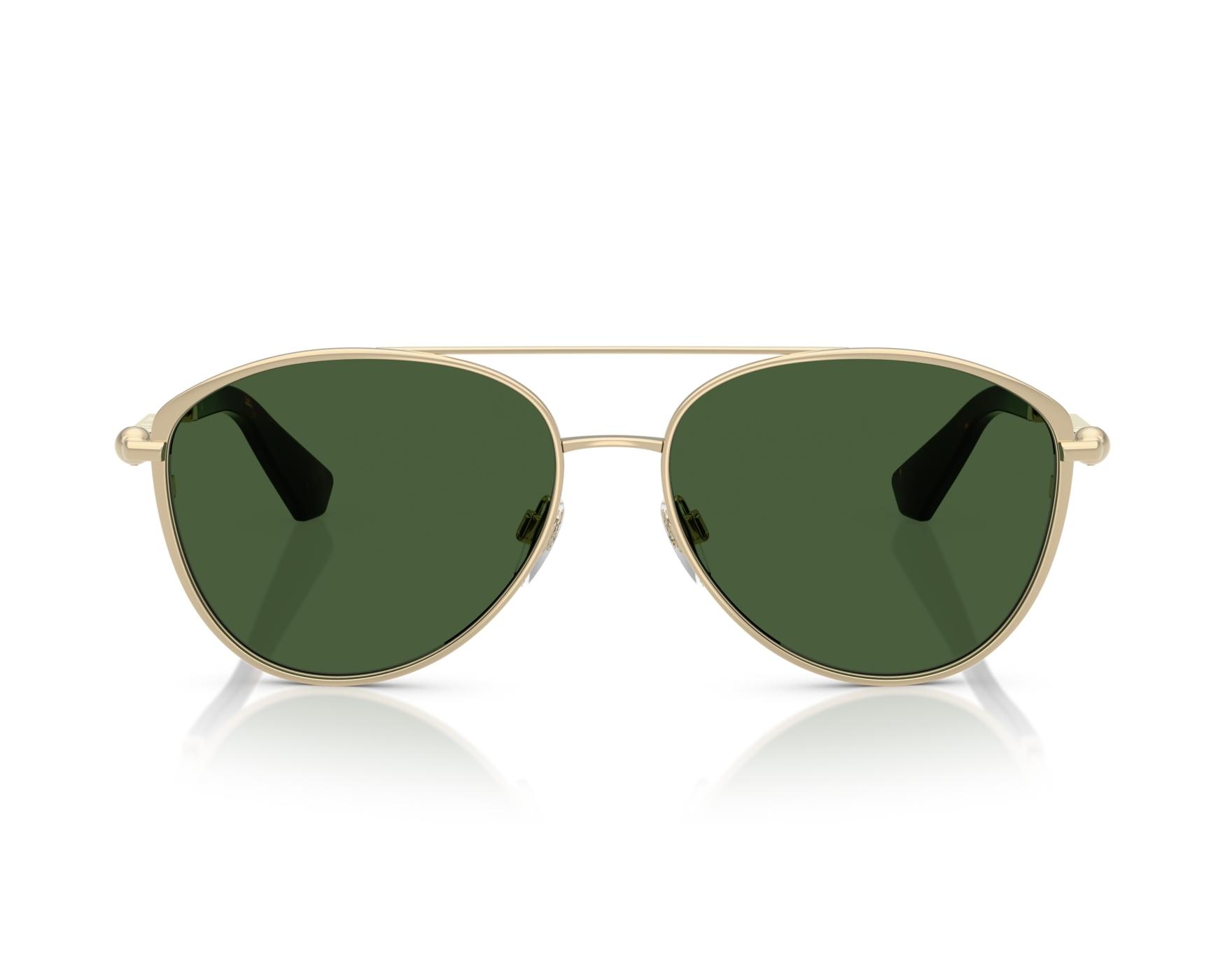 Burberry Green and Gold Sunglasses Burberry BE3146 110971 Light Gold Sunglasses for Man  main image 4