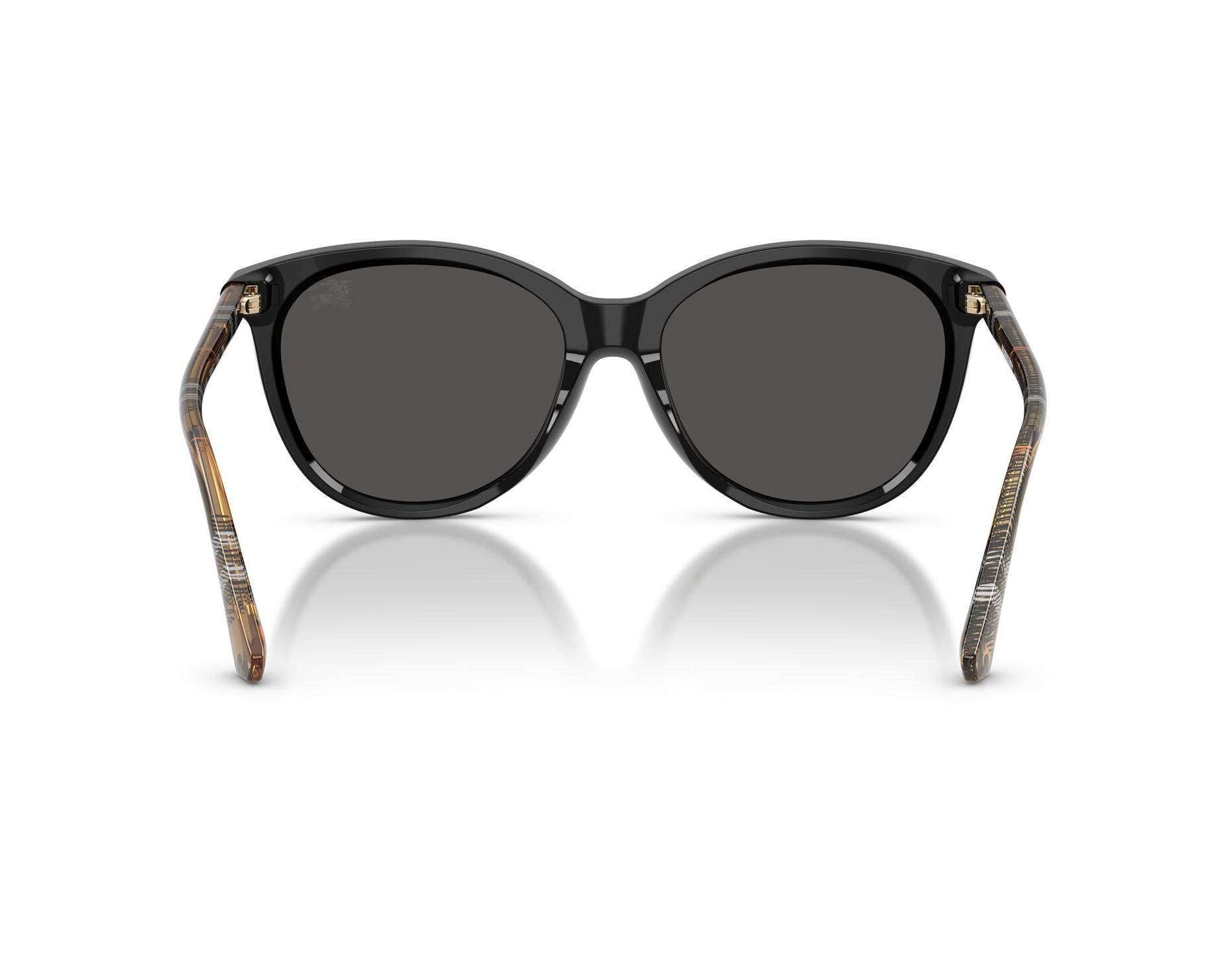 Burberry Sunglasses. Black with silver detail. Burberry BE3166 1005/87 Sunglasses - US main image 4