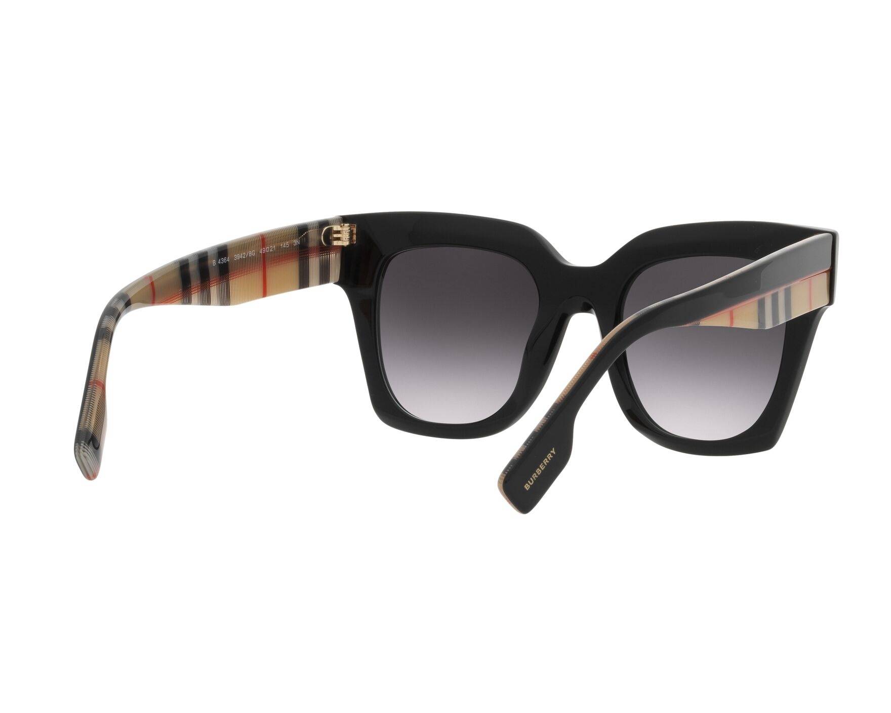 Burberry BE4364 39428G 49-21 Noir  vue 360 degr&eacute;s 8