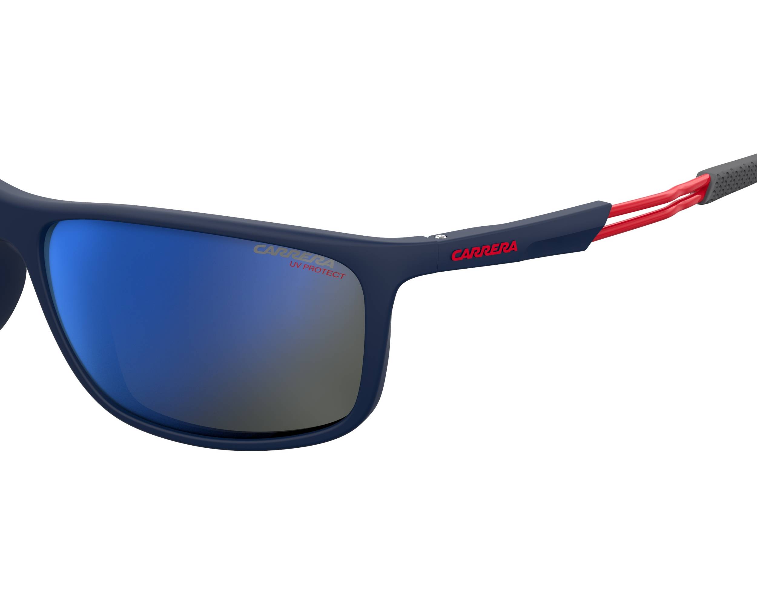 Carrera 4013-S FLLXT 62-17 Bleu Rouge vue de c&ocirc;t&eacute;