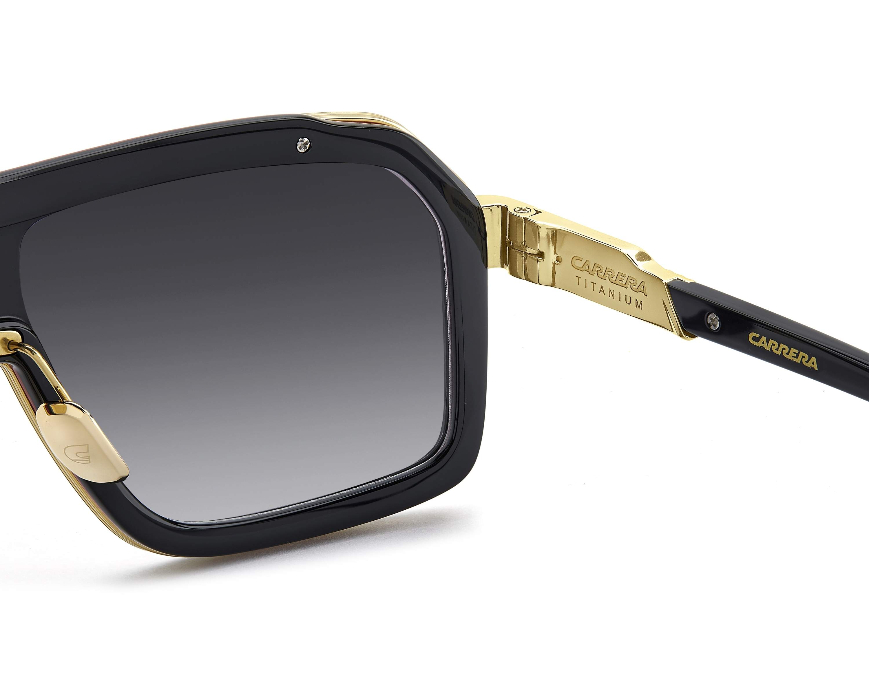 Carrera CA-1053-S-TI OIT/FQ 60-12 Black Red vue 360 degr&eacute;s 1