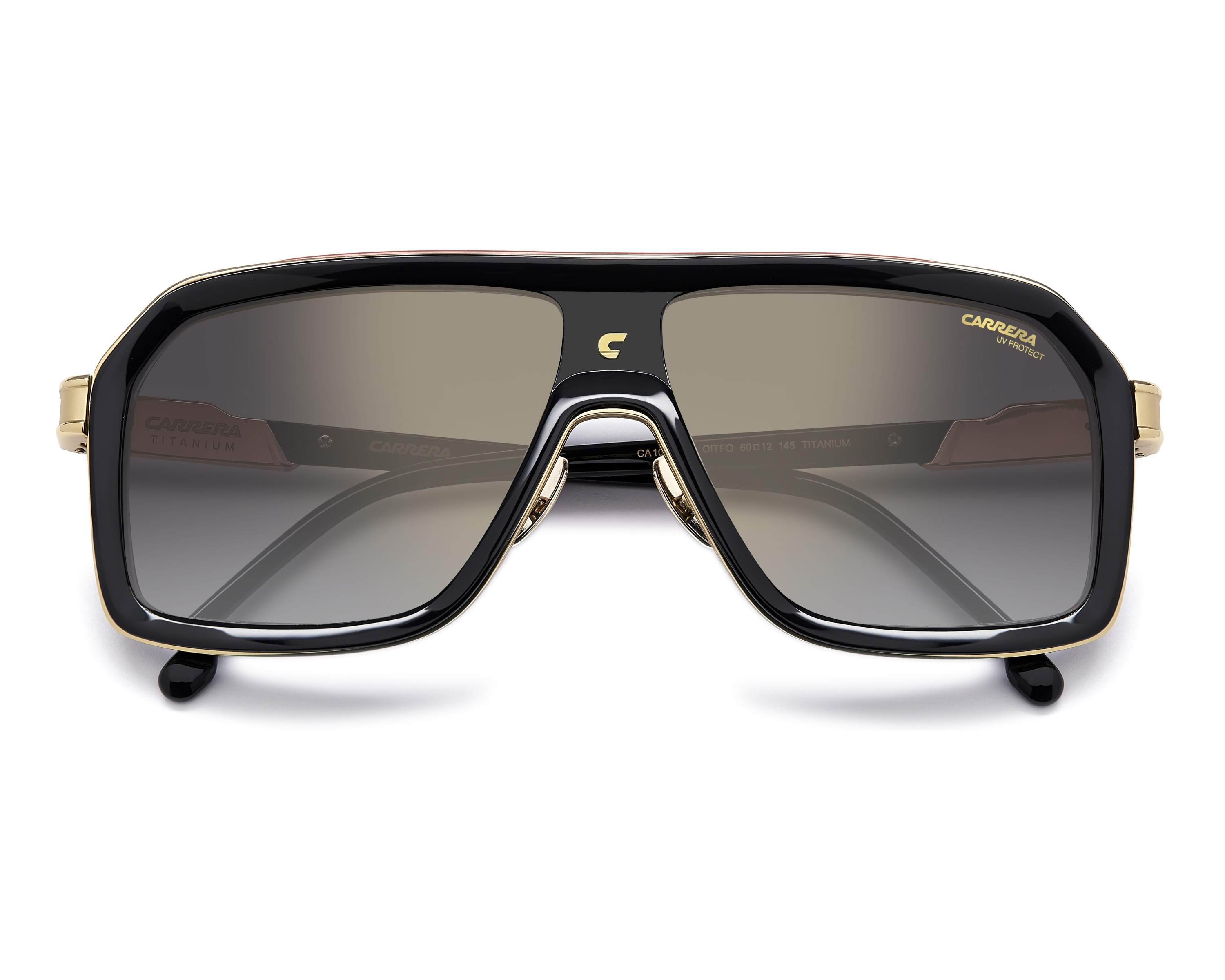 Carrera CA-1053-S-TI OIT/FQ 60-12 Black Red vue 360 degr&eacute;s 3