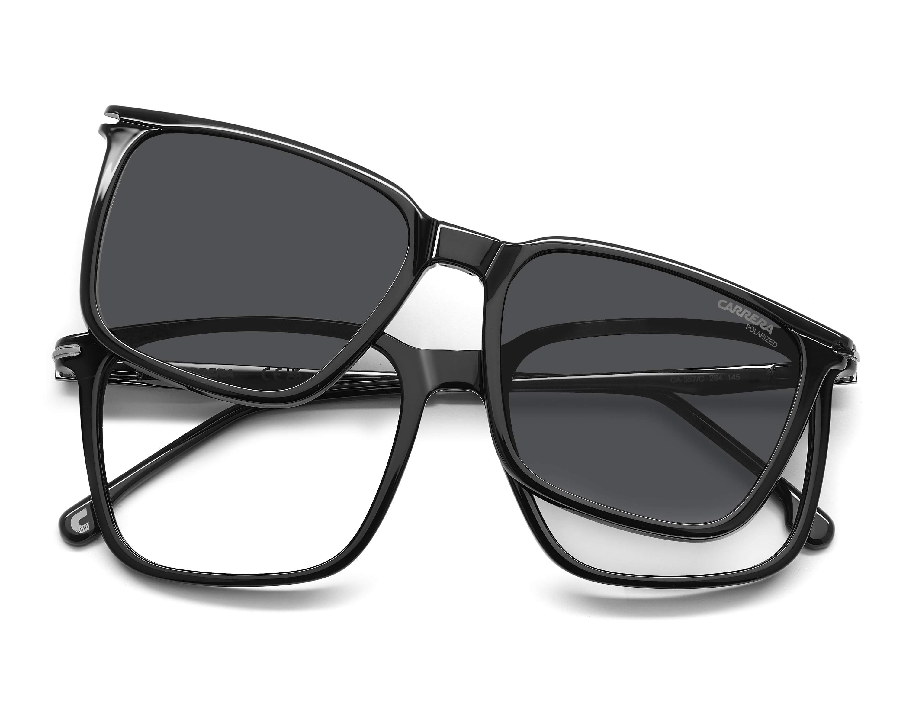 Carrera CA-357-C 284 54-17 Noir Ruthénium vue 360 degr&eacute;s 2