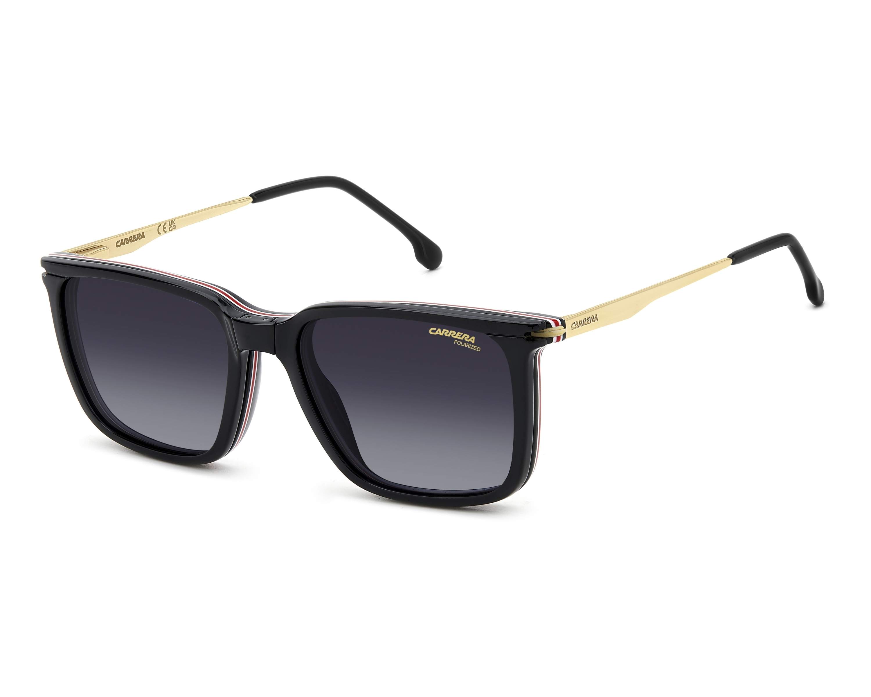Carrera CA-357-C 2M2 54-17 Noir Or vue 360 degr&eacute;s 6