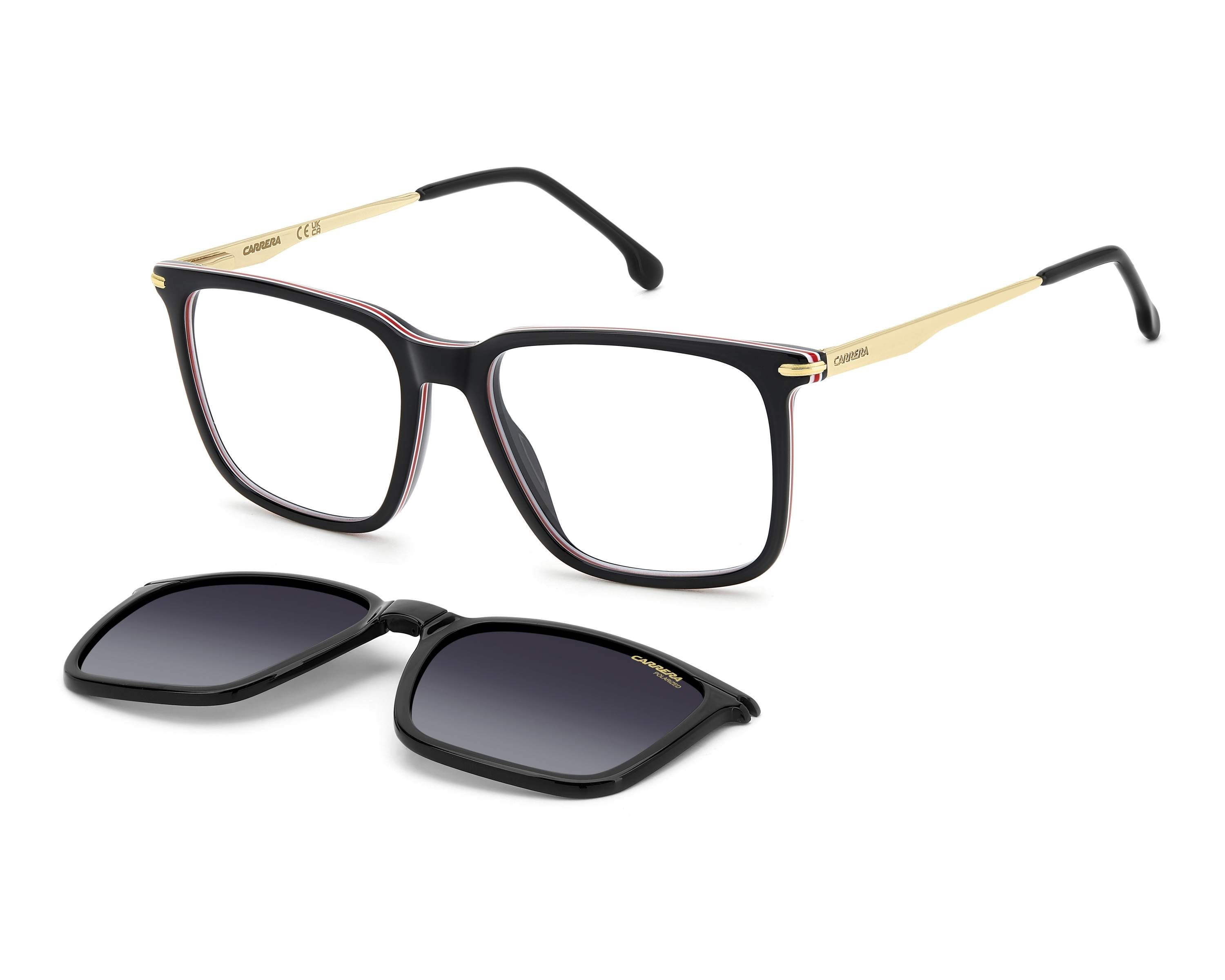 Carrera CA-357-C 2M2 54-17 Noir Or vue 360 degr&eacute;s 7