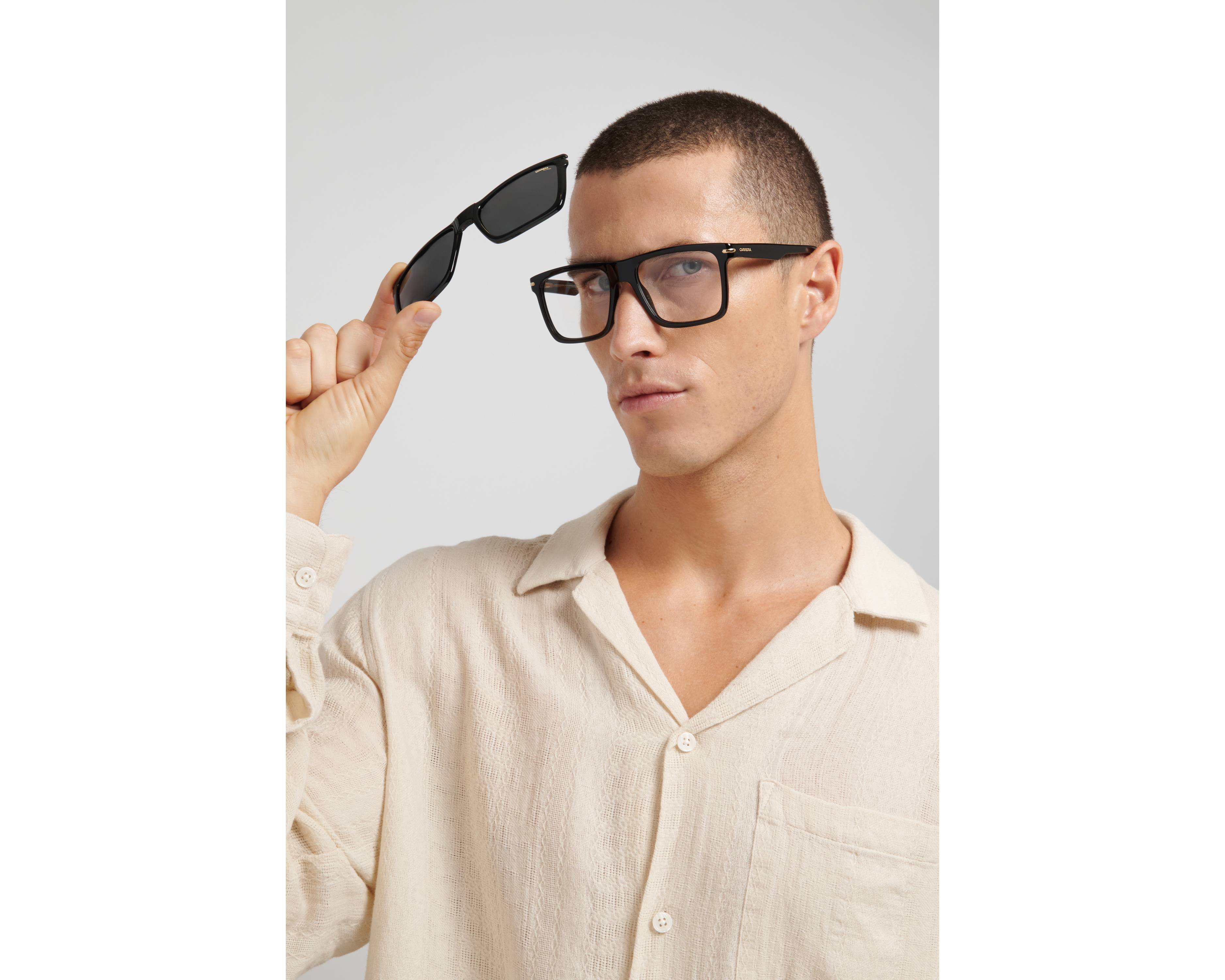 Carrera CA-387-C 807/M9 56-18 Noir  vue de profil