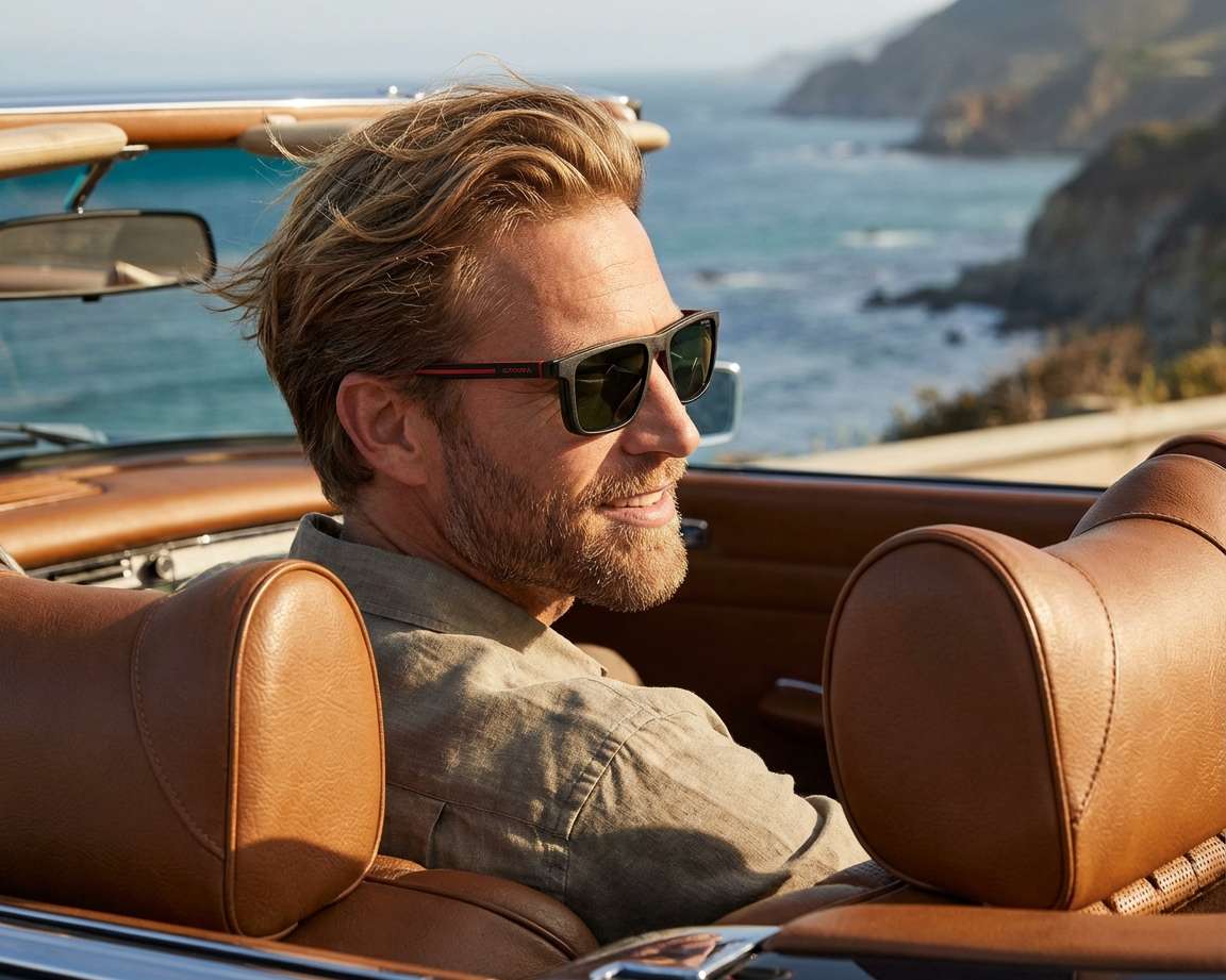 Carrera CA8061-CS BLX/UC 55-17 Noir Rouge vue 360 degr&eacute;s 8