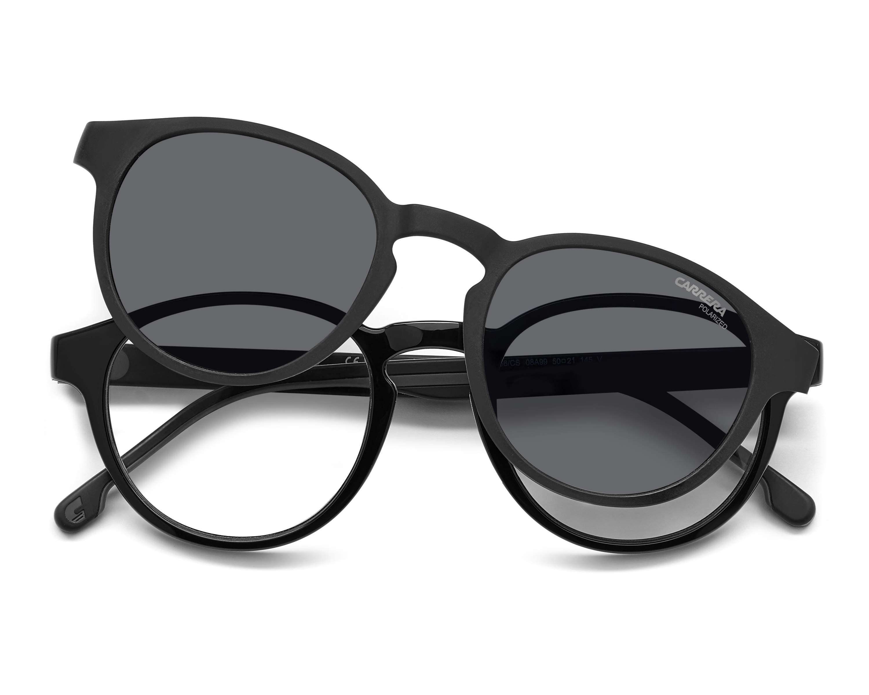 Carrera CA-8066-CS 08AM9 50-21 Noir Gris vue 360 degr&eacute;s 4