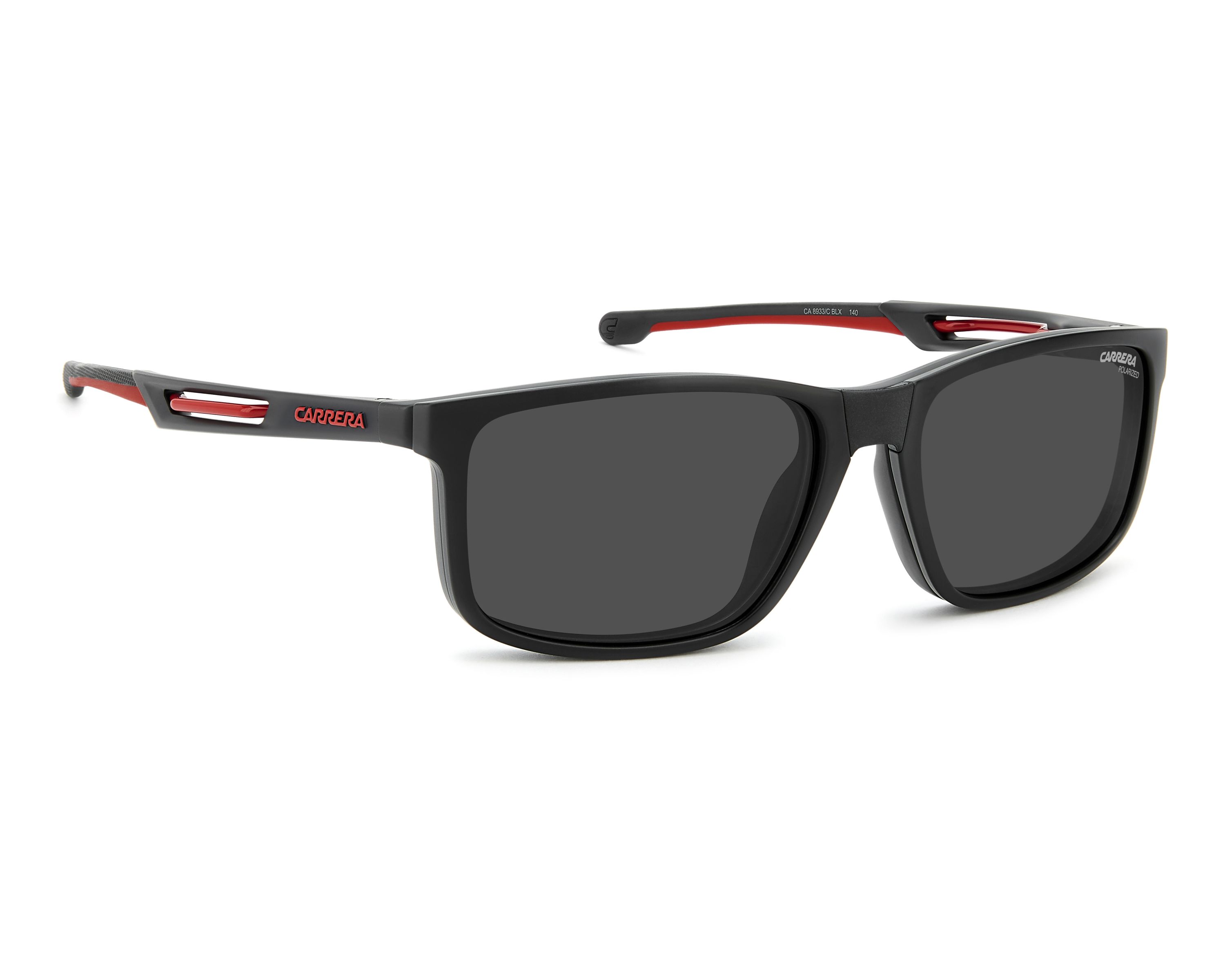 Carrera CA-8933-C BLX/M9 56-17 Noir Rouge vue 360 degr&eacute;s 2
