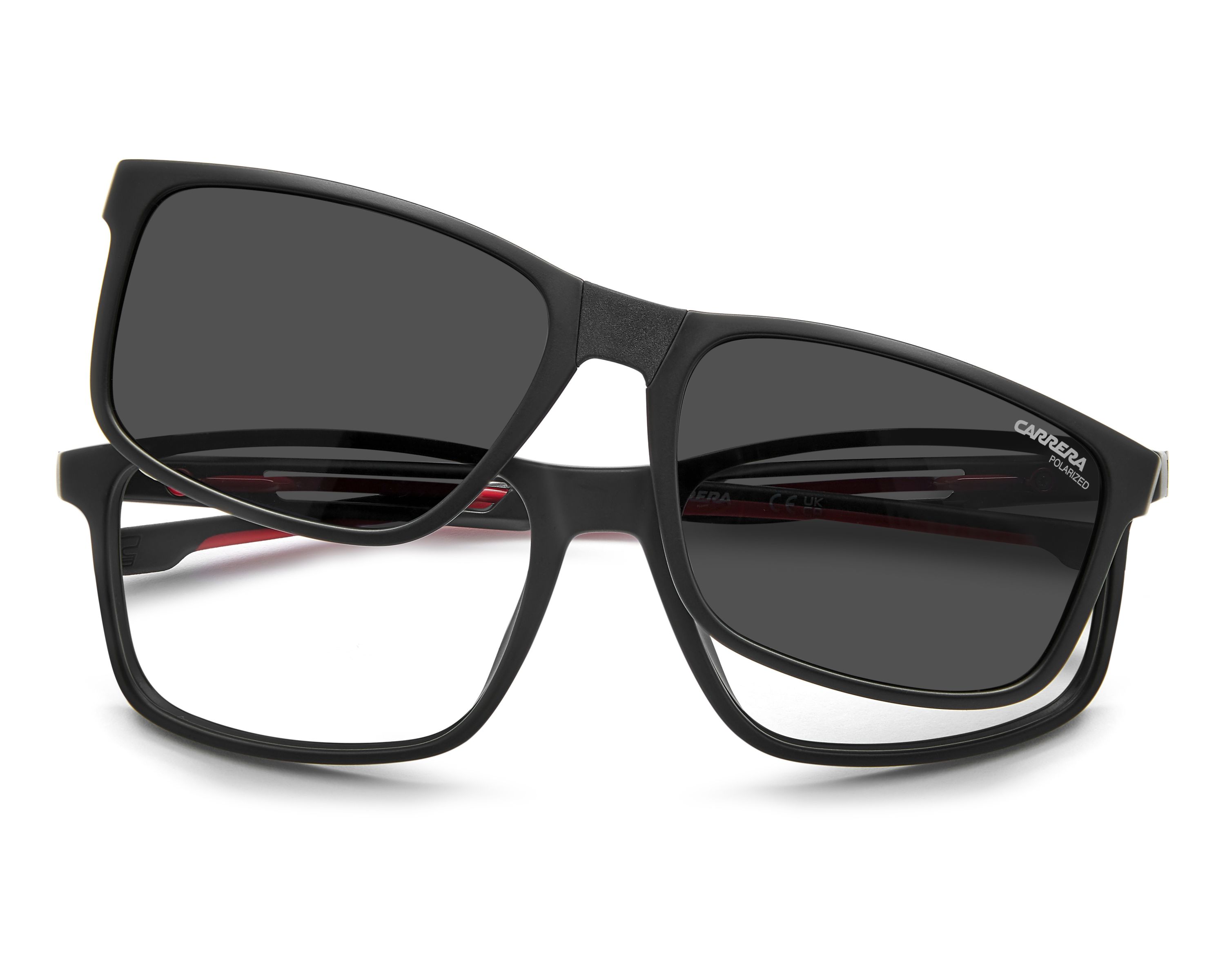 Carrera CA-8933-C BLX/M9 56-17 Noir Rouge vue 360 degr&eacute;s 4