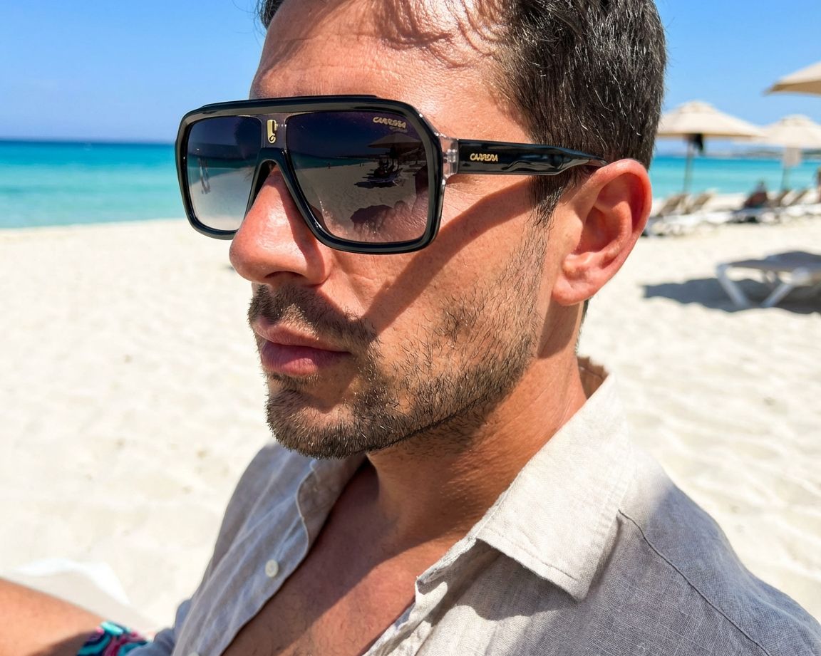 Carrera CARRERA-1053-S 08A/9O 60-12 Noir Gris vue 360 degr&eacute;s 9