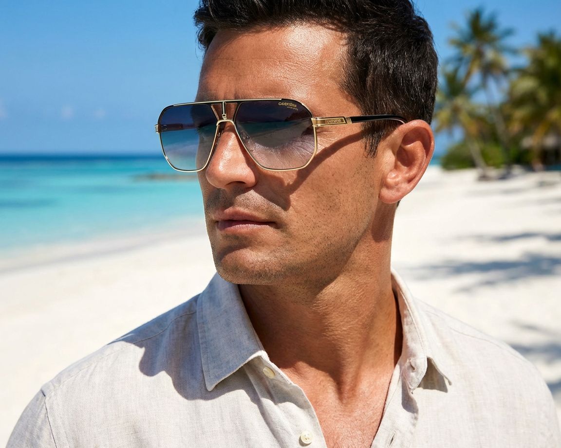 Carrera CARRERA-1062-S 2M2/08 62-14 Noir Or vue 360 degr&eacute;s 6