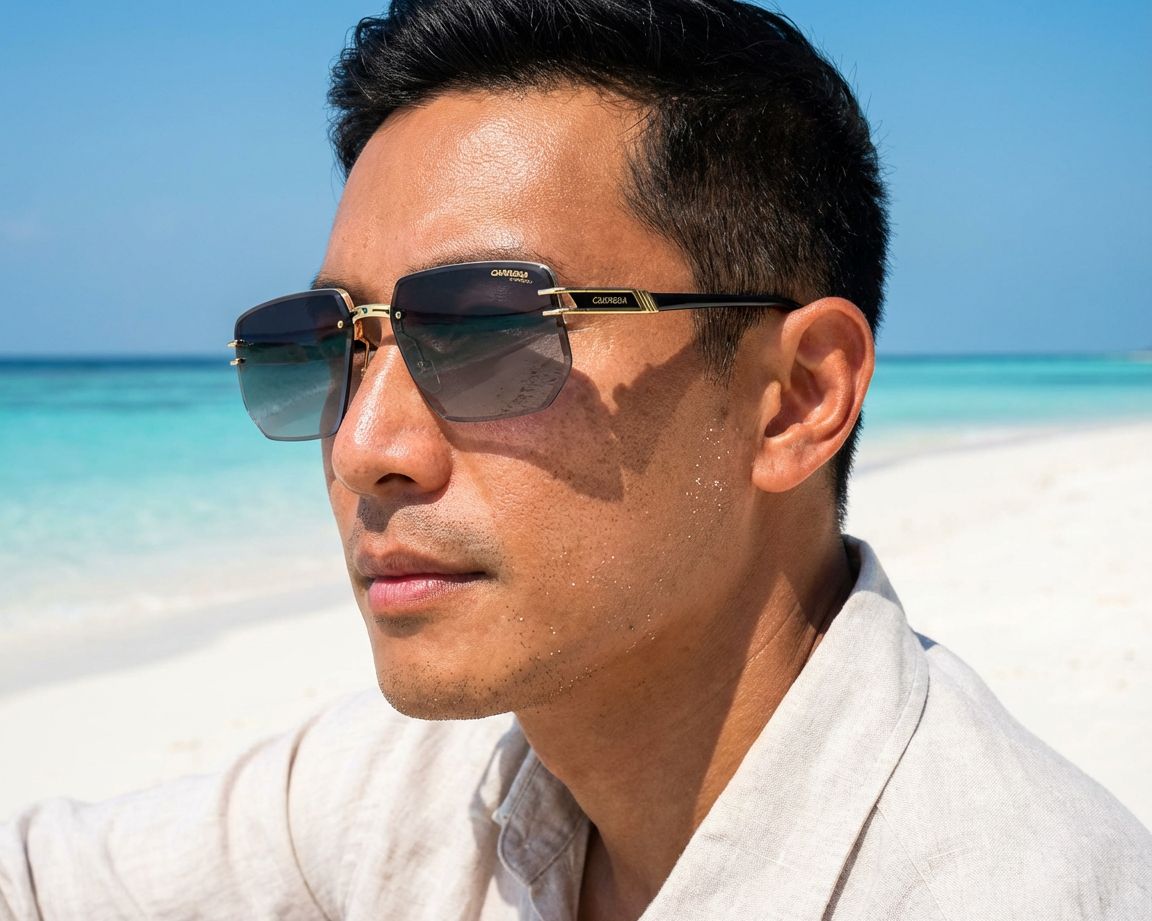 Carrera CARRERA-1070-S RHL/9O 60-17 Or Noir vue 360 degr&eacute;s 8