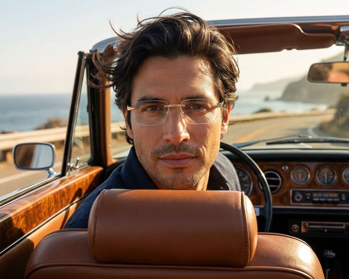 Carrera CARRERA-1142 LKS 57-15 Or Bleu vue 360 degr&eacute;s 8