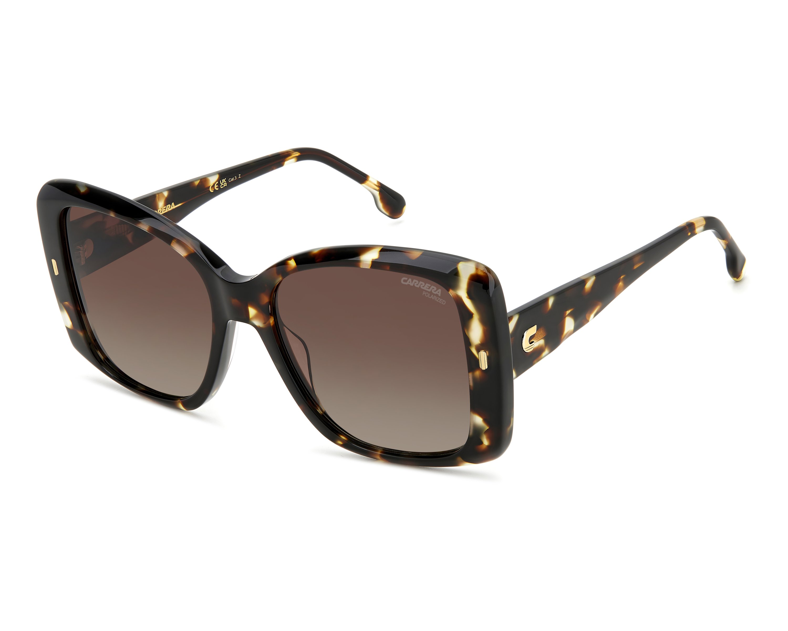 Carrera CARRERA-3030-S WR9/LA 56-18 Havane Or vue de profil