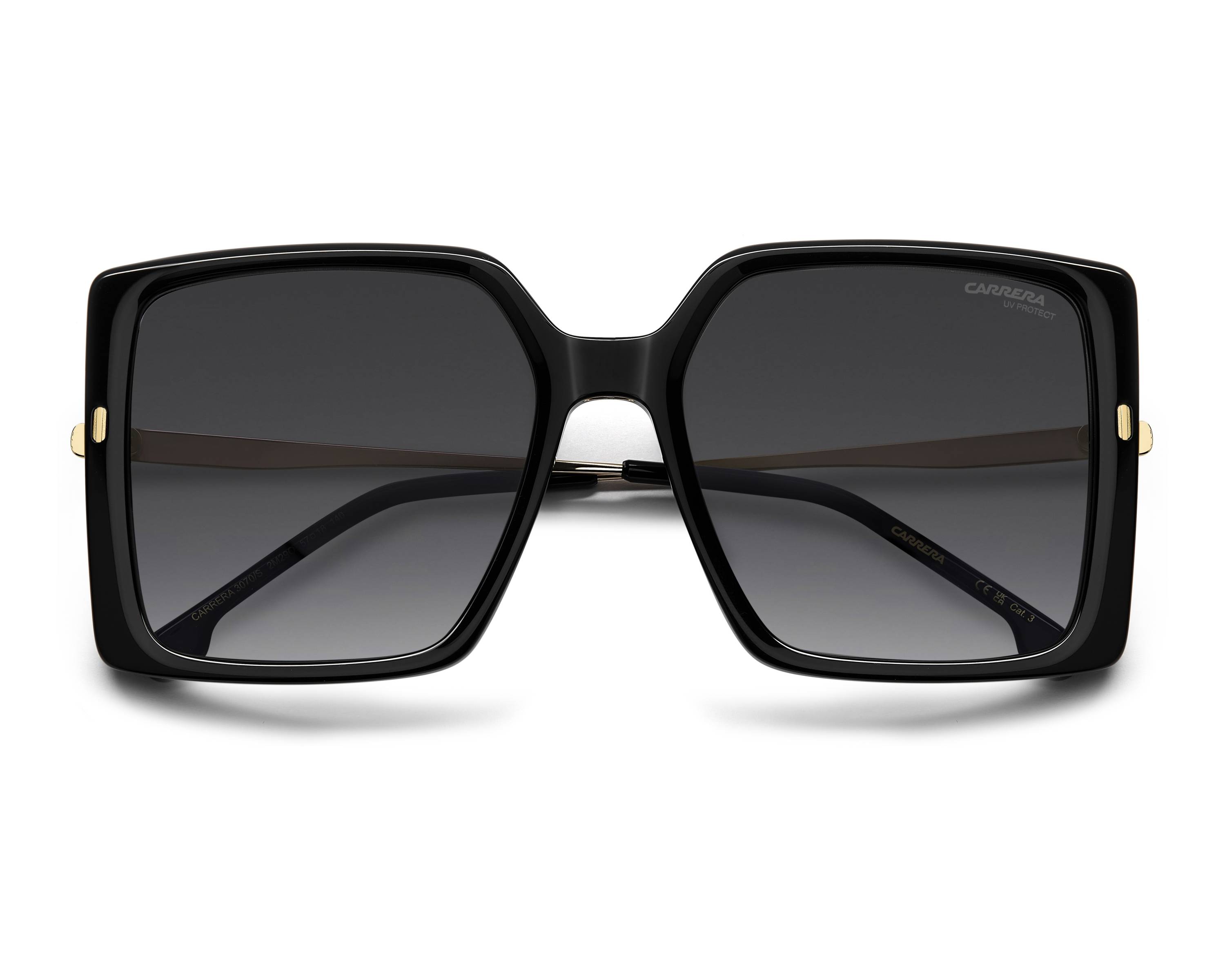 Carrera CARRERA-3070-S 2M2/9O 57-18 Black Gold vue 360 degr&eacute;s 6