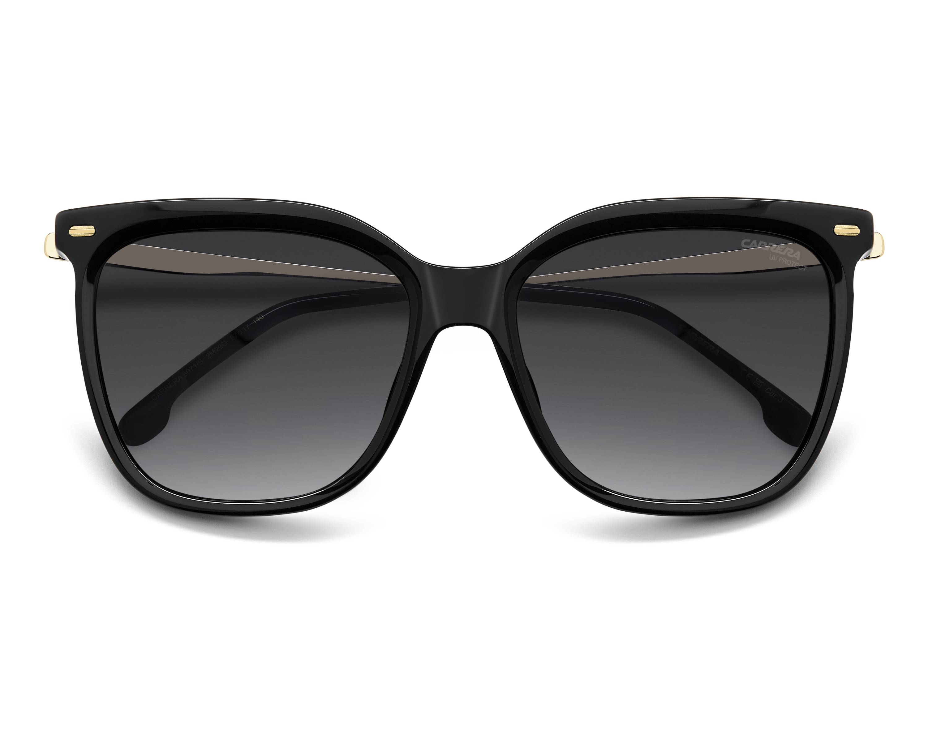 Carrera CARRERA-3071-S 2M2/9O 57-17 Noir Or vue 360 degr&eacute;s 2