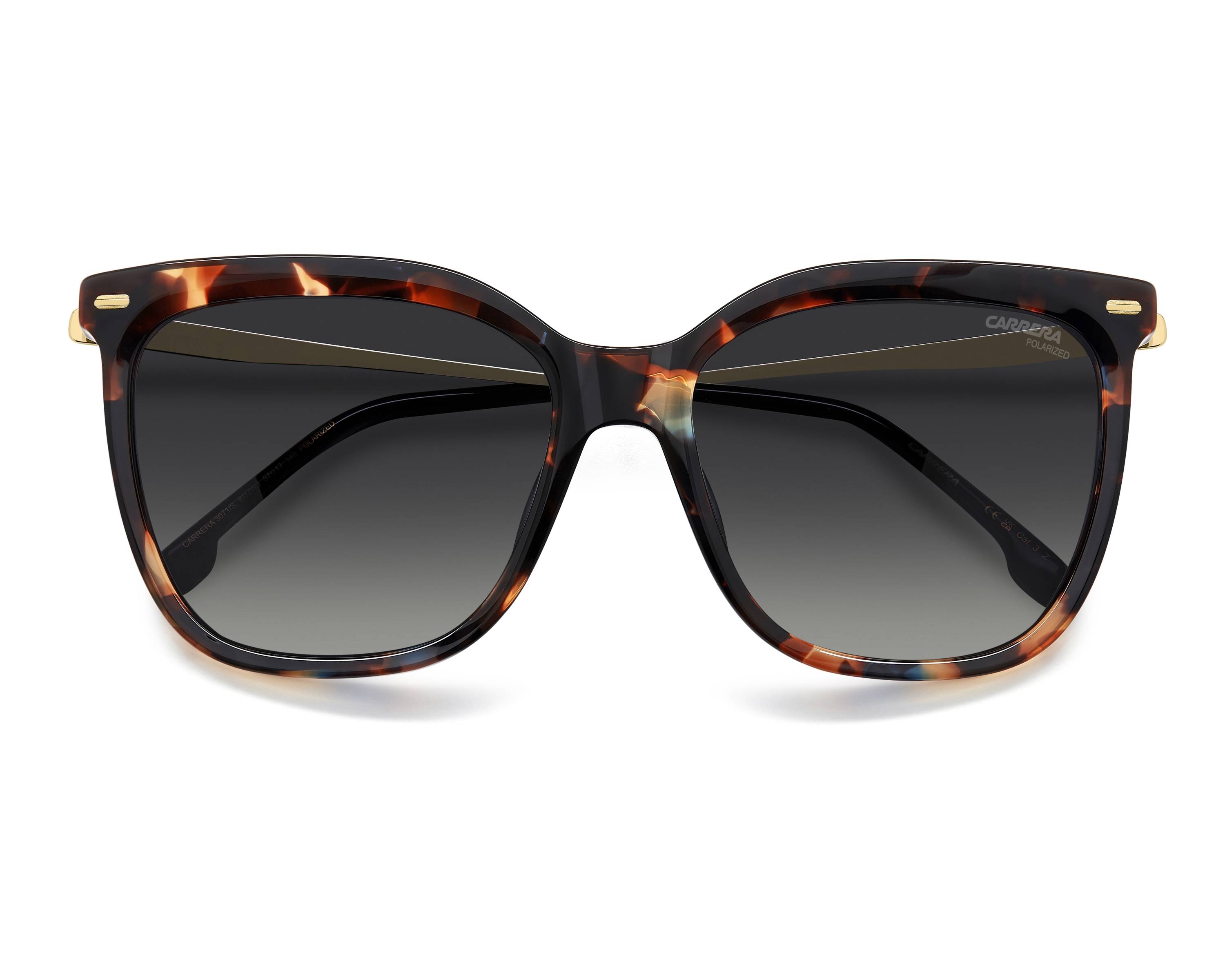 Carrera CARRERA-3071-S 6UZ/WJ 57-17 grün gold vue de face