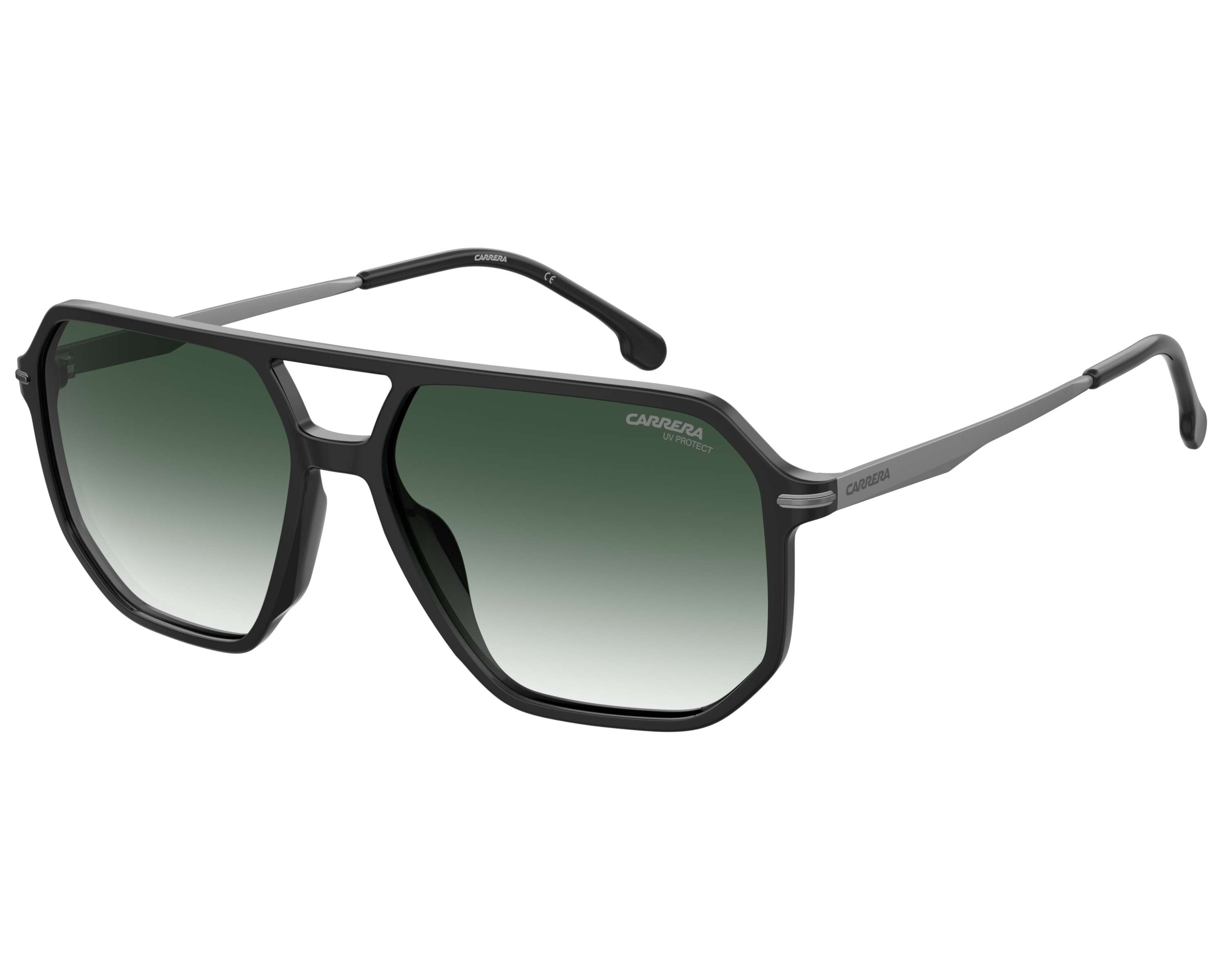 Carrera CARRERA-324-S 08A/WJ 59-15 Noir Gris vue de profil