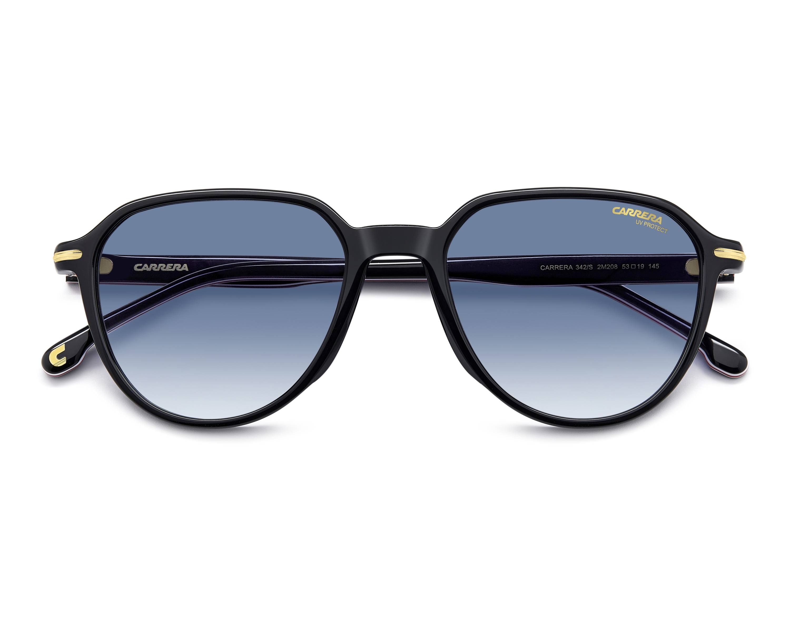 Carrera CARRERA-342-S 2M2/08 53-19 Black Gold vue 360 degr&eacute;s 2