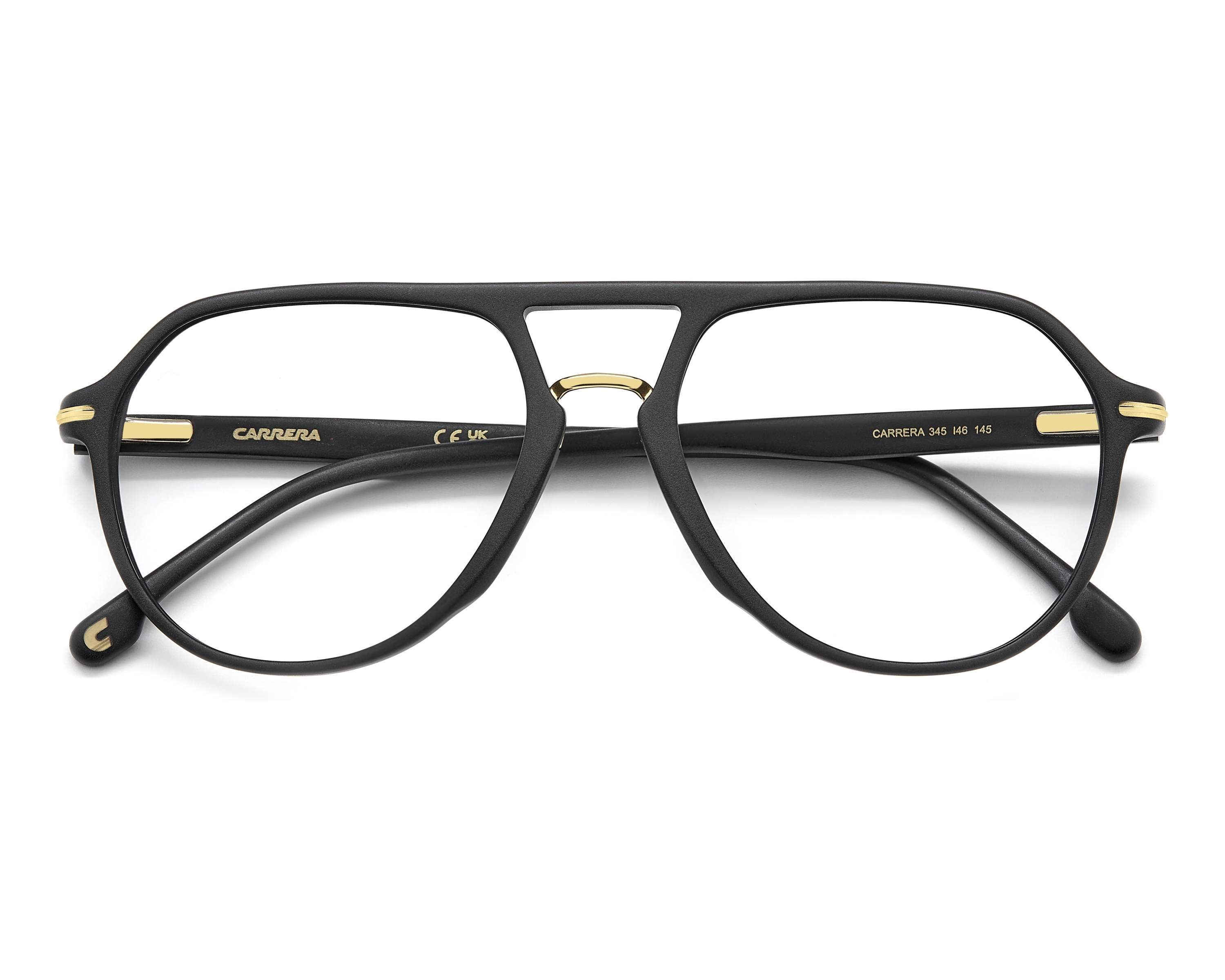Carrera CARRERA-345 I46 55-17 Black Gold vue 360 degr&eacute;s 5