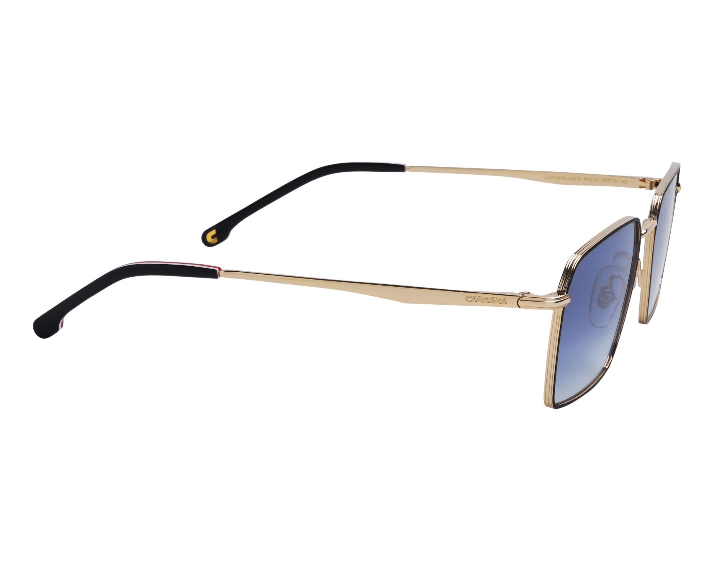 Carrera CARRERA-356-S RHL/8 56-18 Or Noir vue de profil
