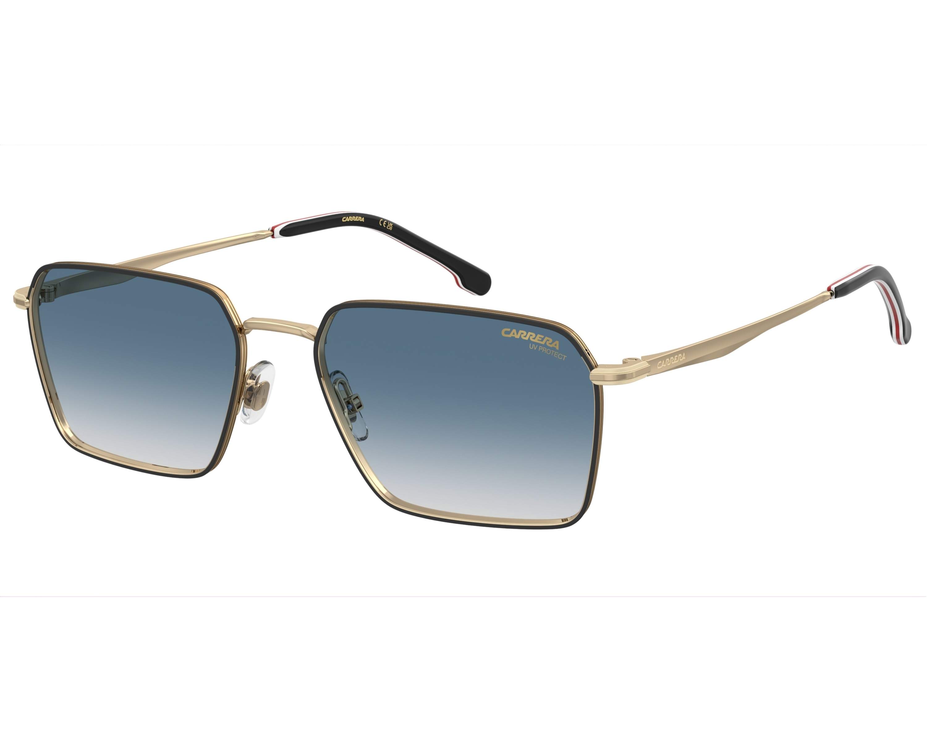 Lunettes De Soleil Carrera 338/S RHL - Monture Or Et Noir - Taille 58/18/145 - Verres Polarisés - Homme