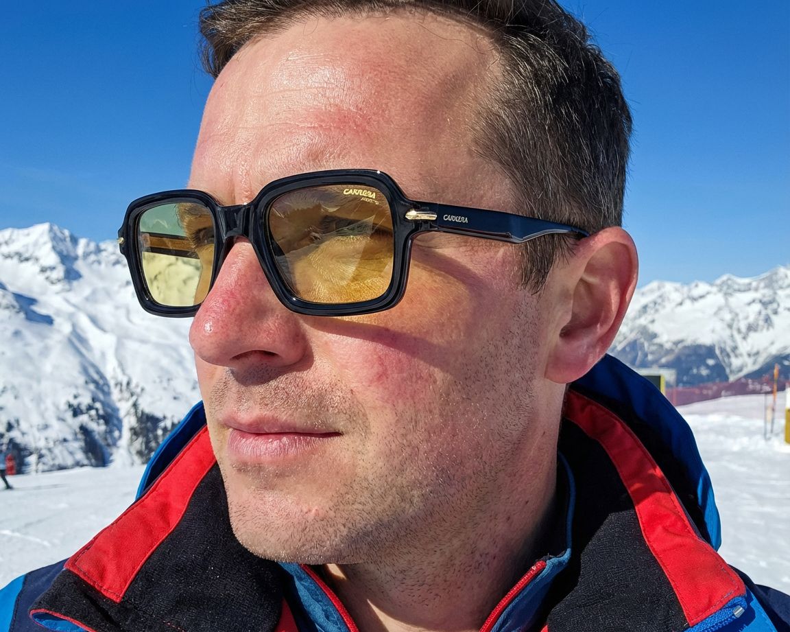 Carrera CARRERA-358-S 71C/UK 50-22 Noir Jaune vue 360 degr&eacute;s 6